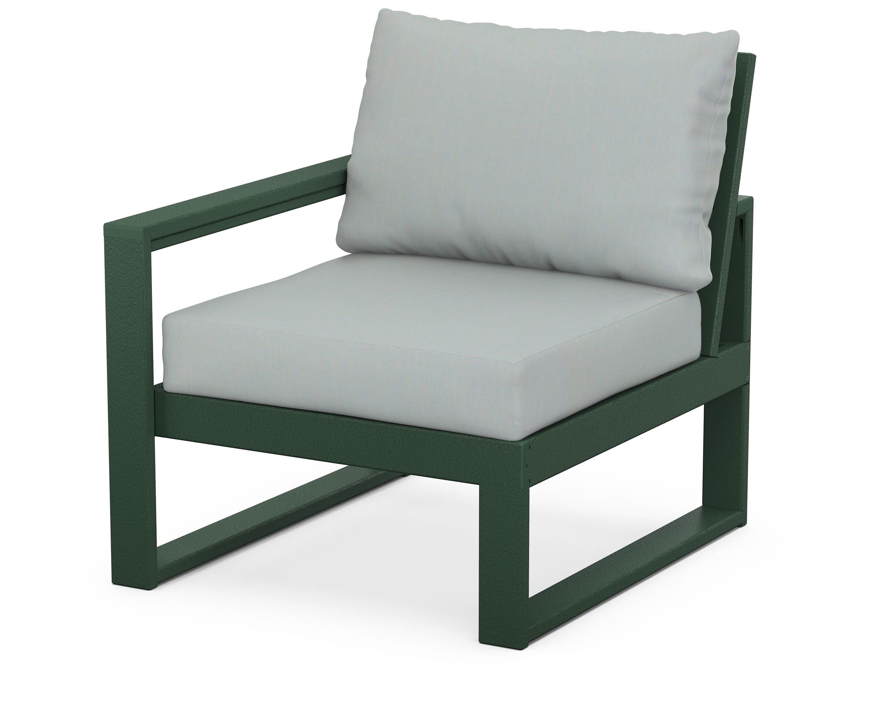 EDGE Modular Left Arm Chair in Green / Spa