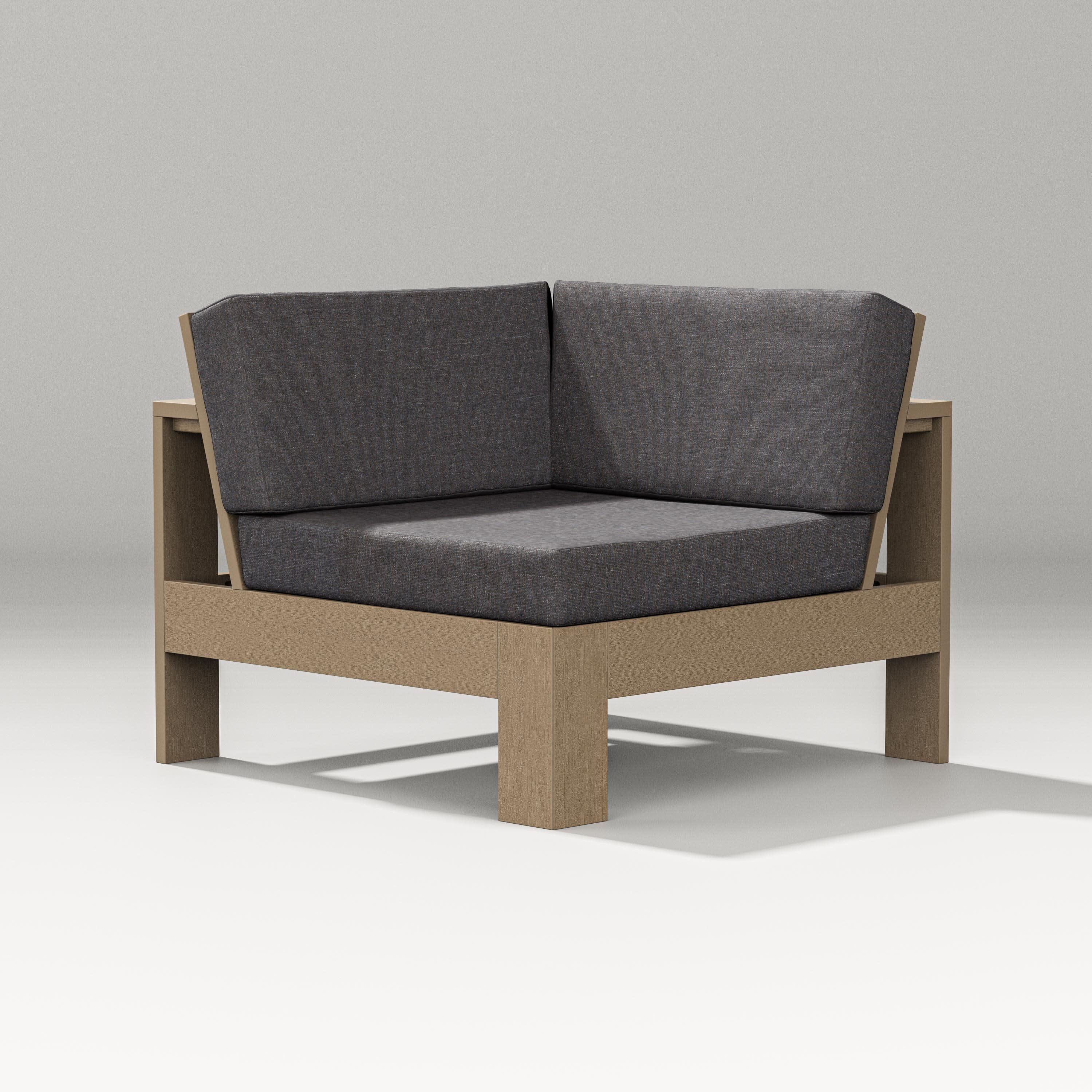 Latitude Modular Corner Chair in Vintage Sahara / Ash Charcoal