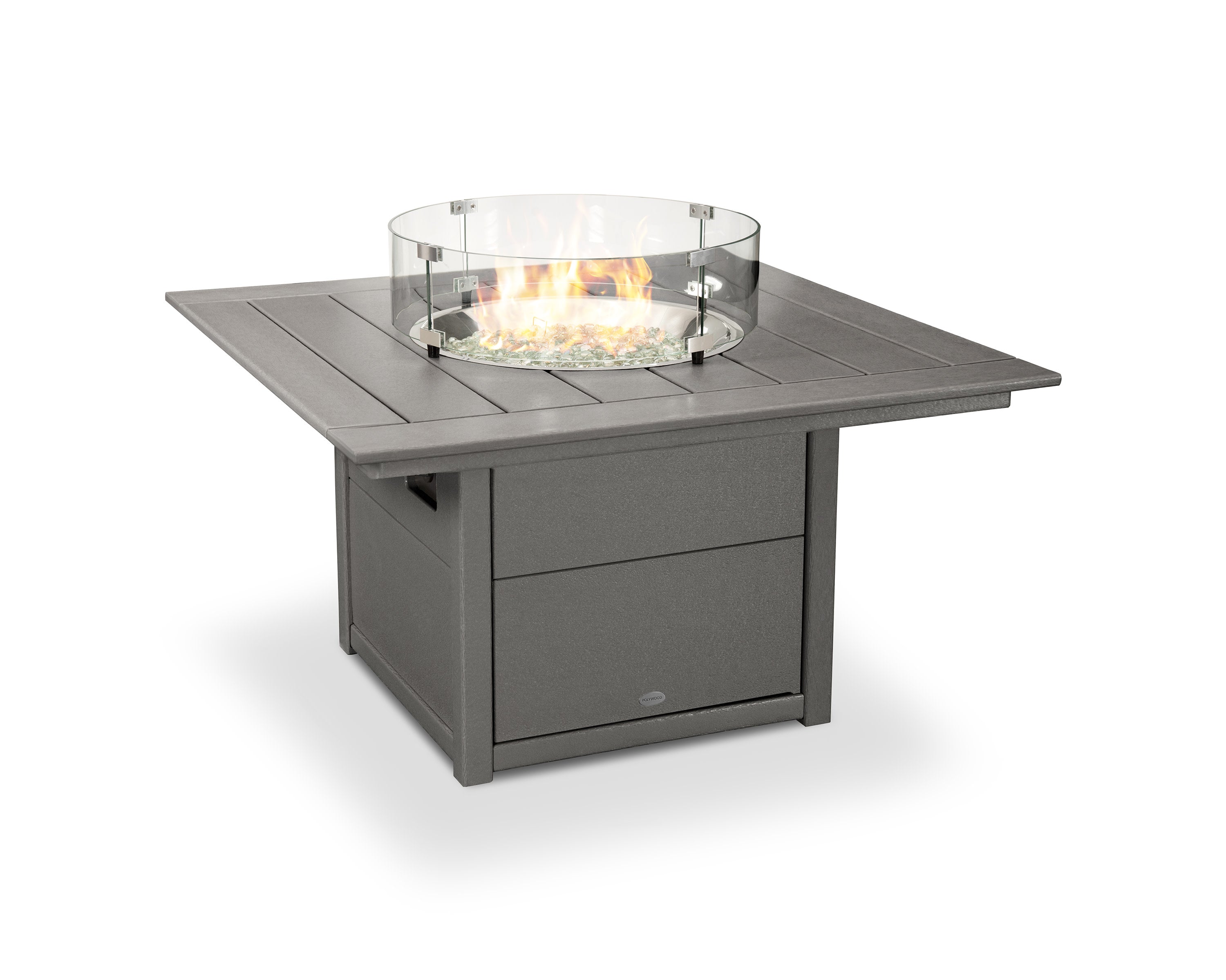Square 42" Fire Pit Table in Slate Grey
