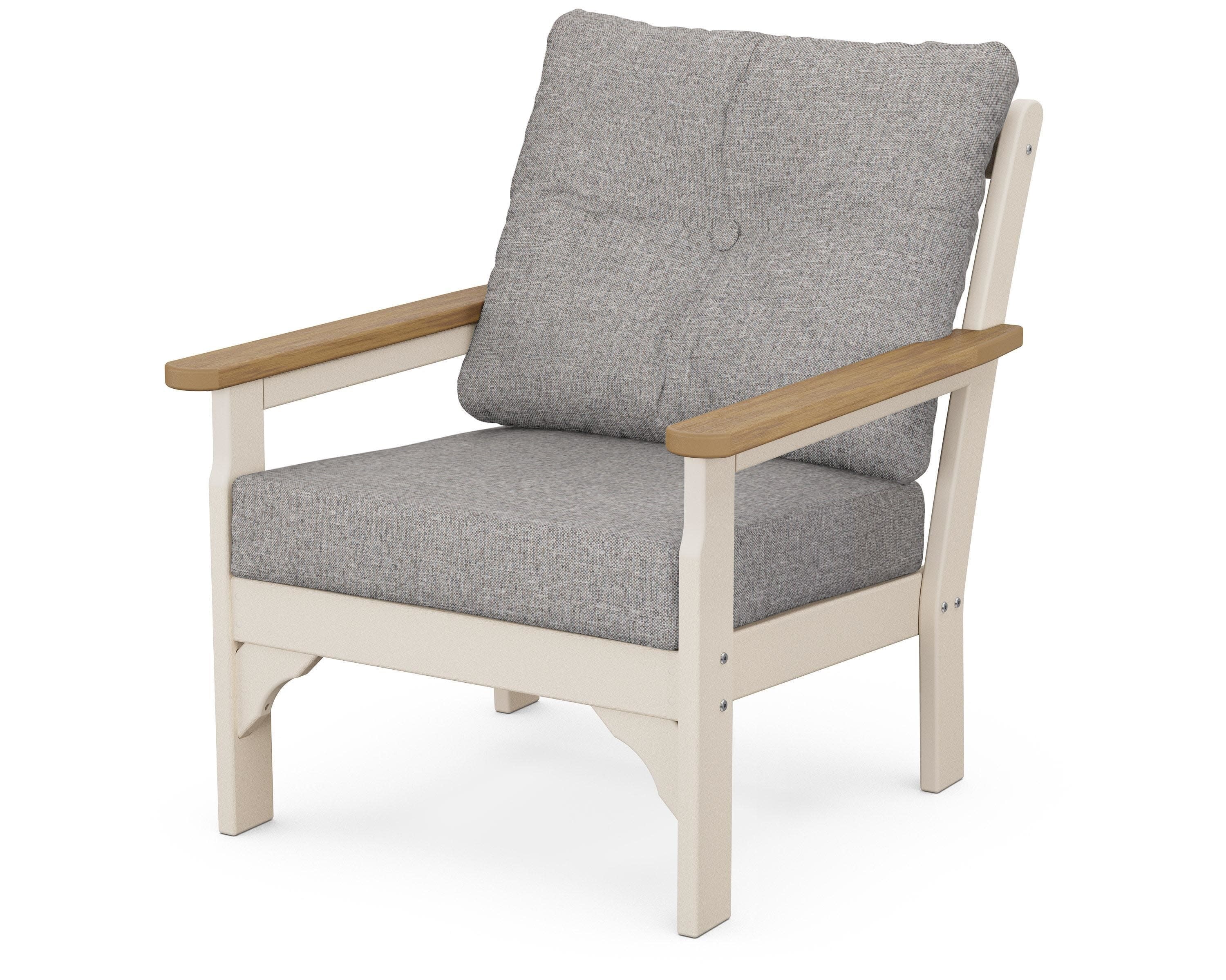 Vineyard Deep Seating Chair in Sand / Natural / Grey Mist