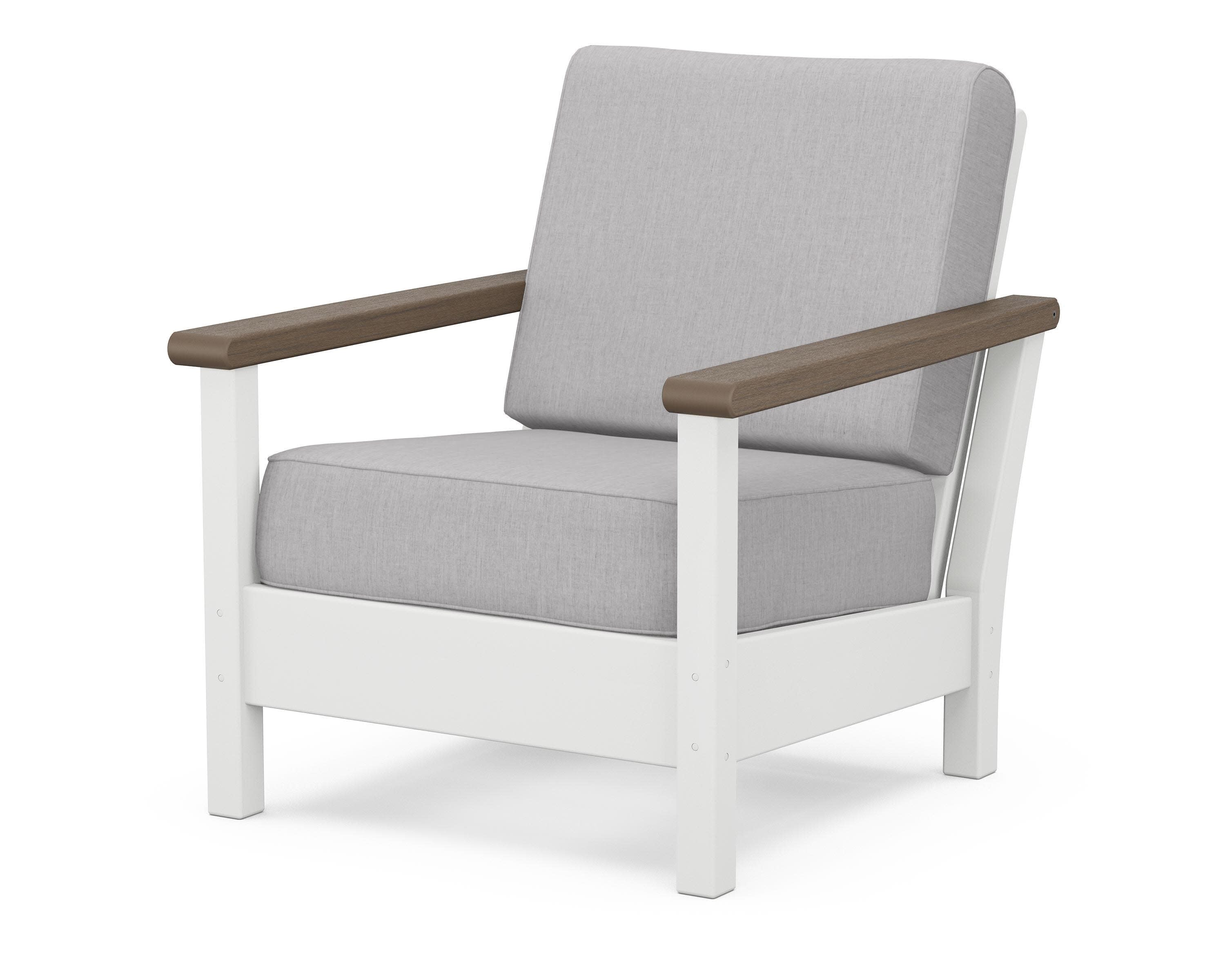 Harbour Deep Seating Chair in White / Kona / Granite