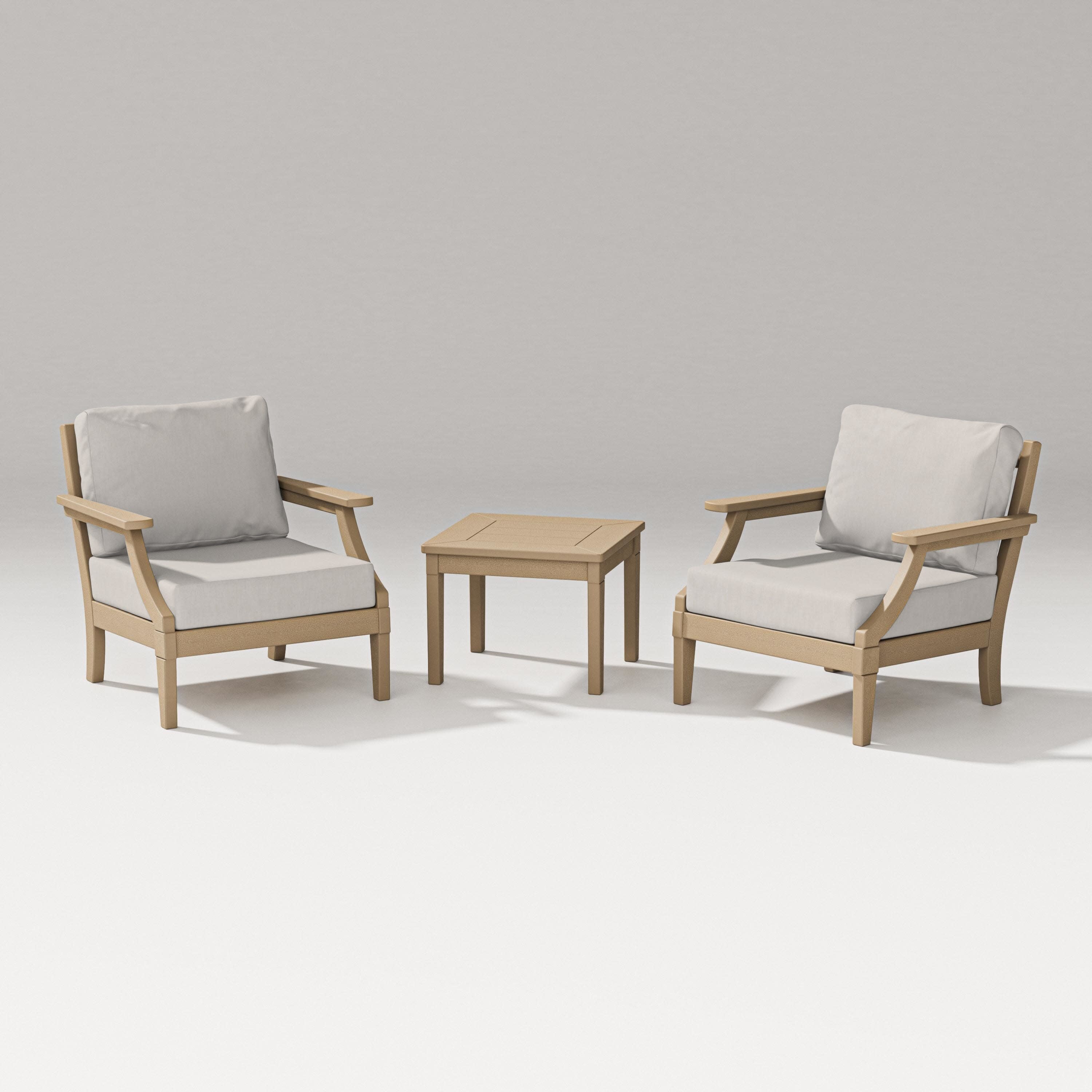 Estate 3-Piece Lounge Chair Set in Vintage Sahara / Cast Ash
