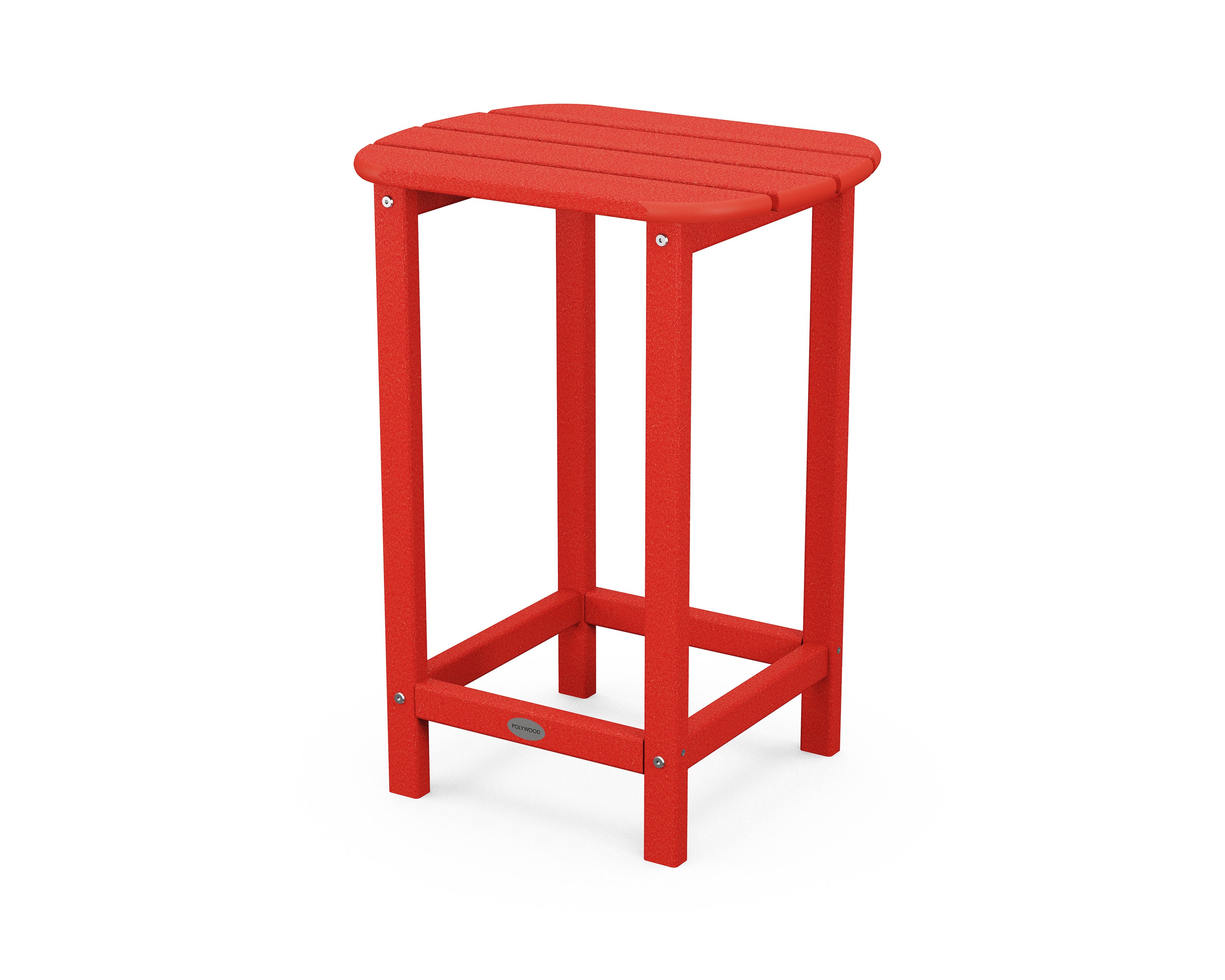 South Beach 26" Counter Side Table in Sunset Red