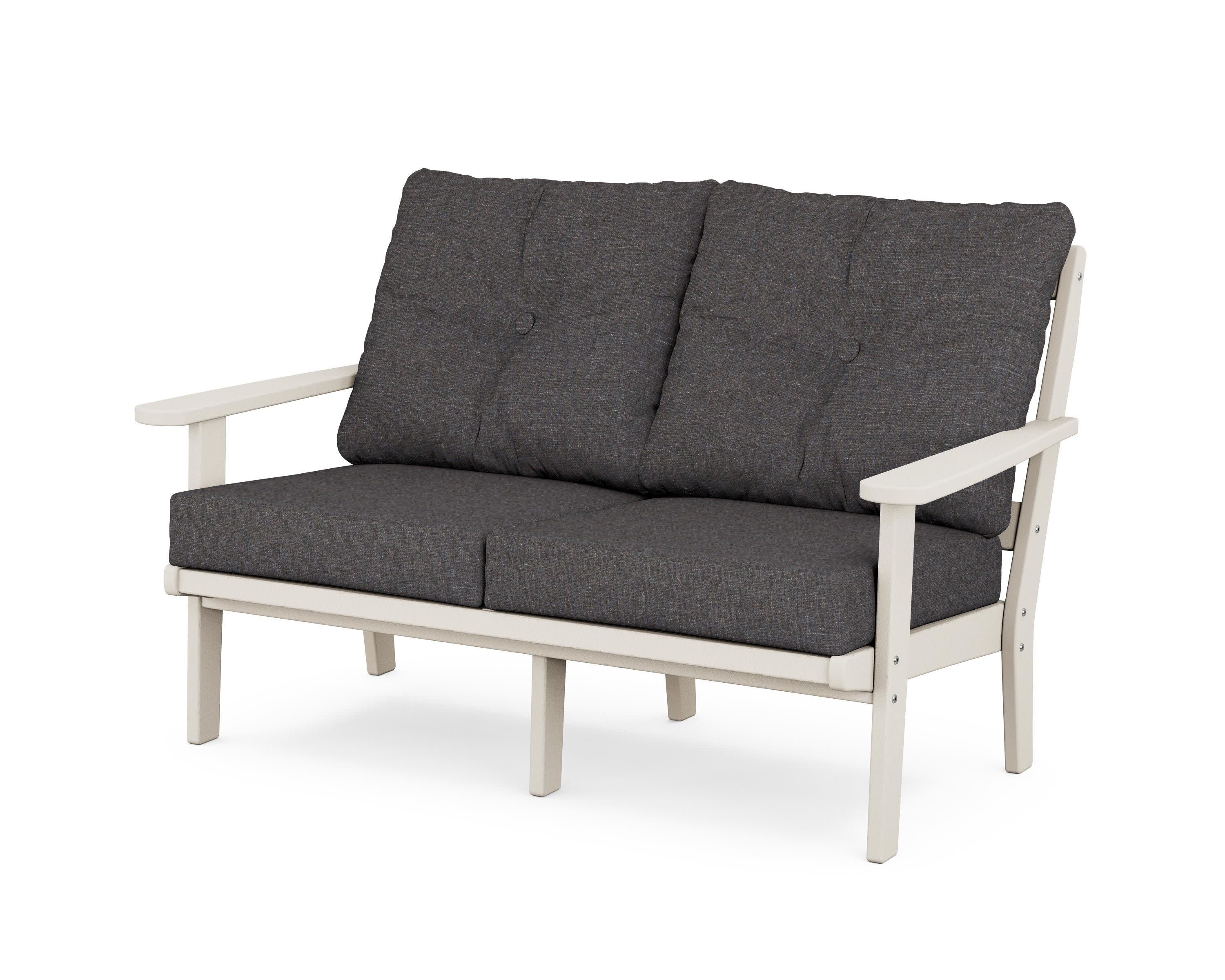 Mission Deep SeatingLoveseat in Sand / Ash Charcoal
