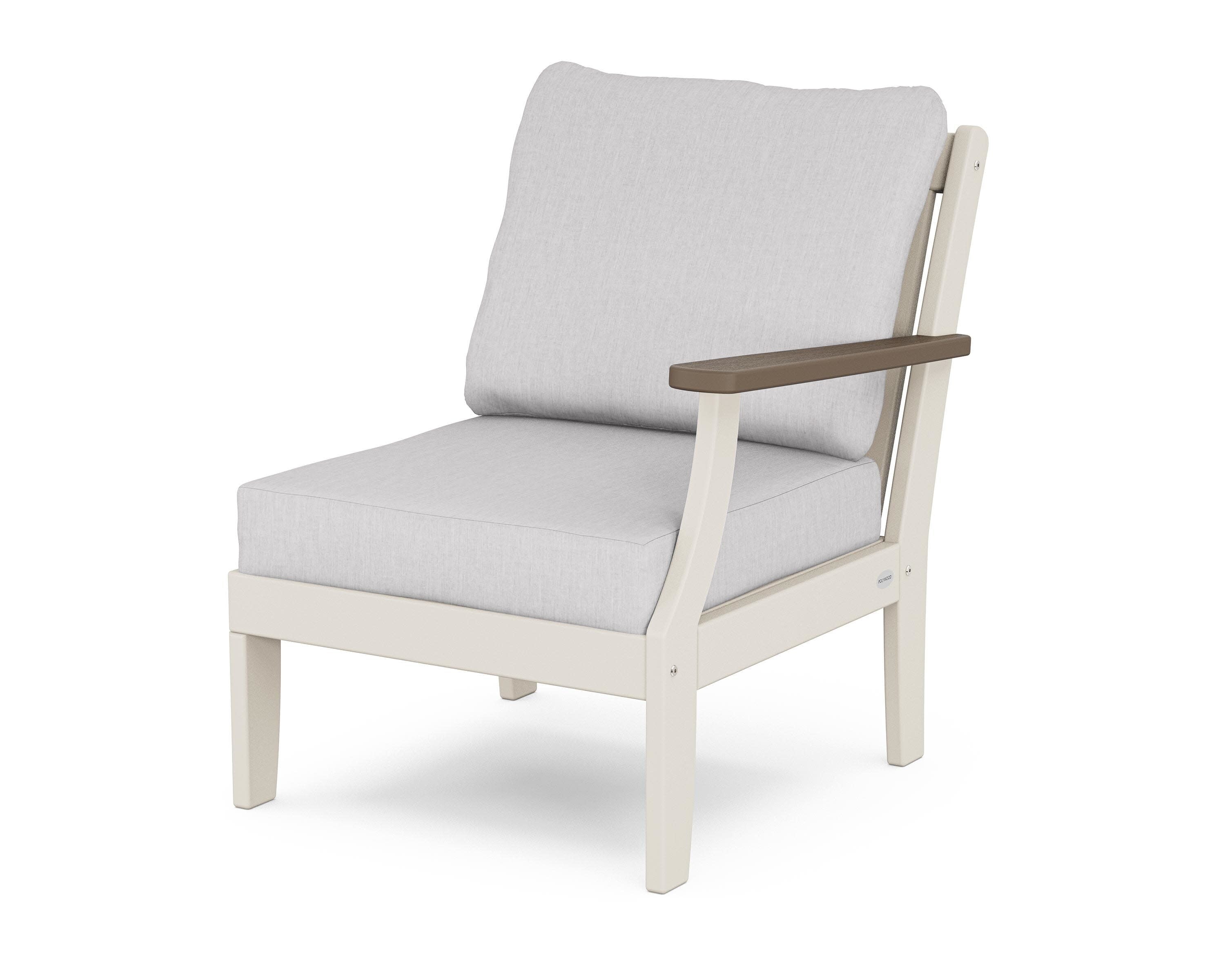 Braxton Modular Right Arm Chair in Sand / Kona / Granite