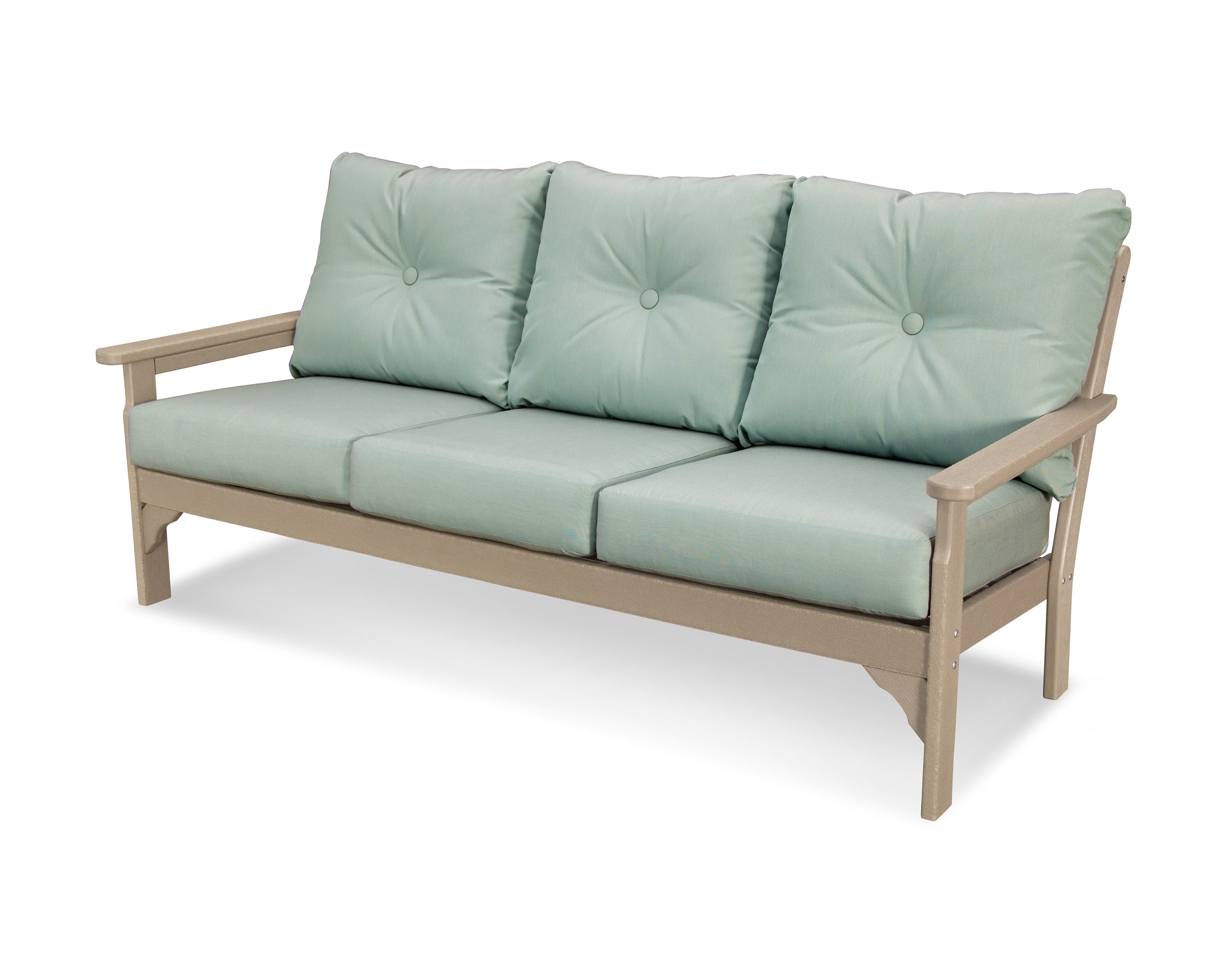 Vineyard Deep Seating Sofa in Vintage Sahara / Spa