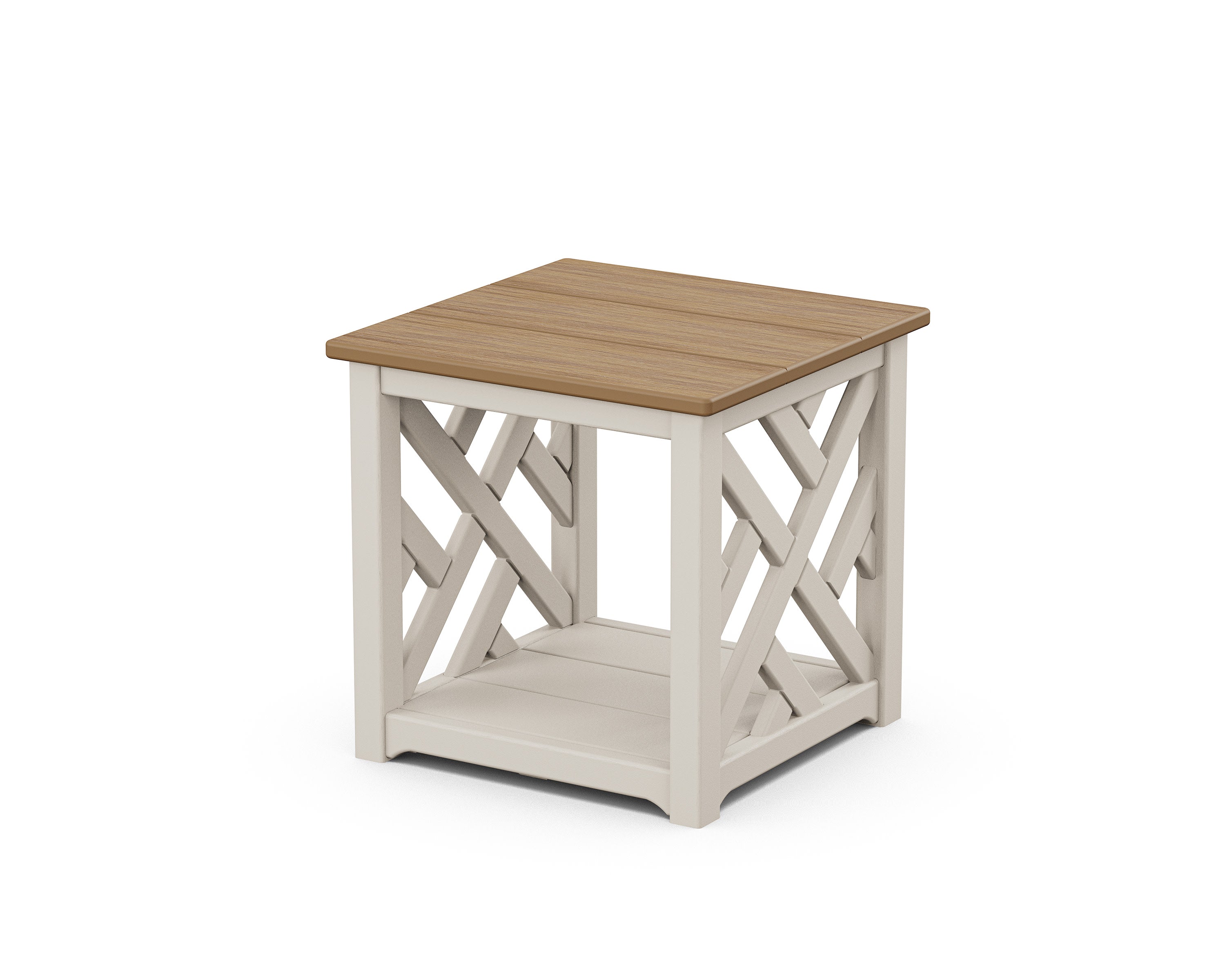 Chippendale Accent Table in Sand / Natural