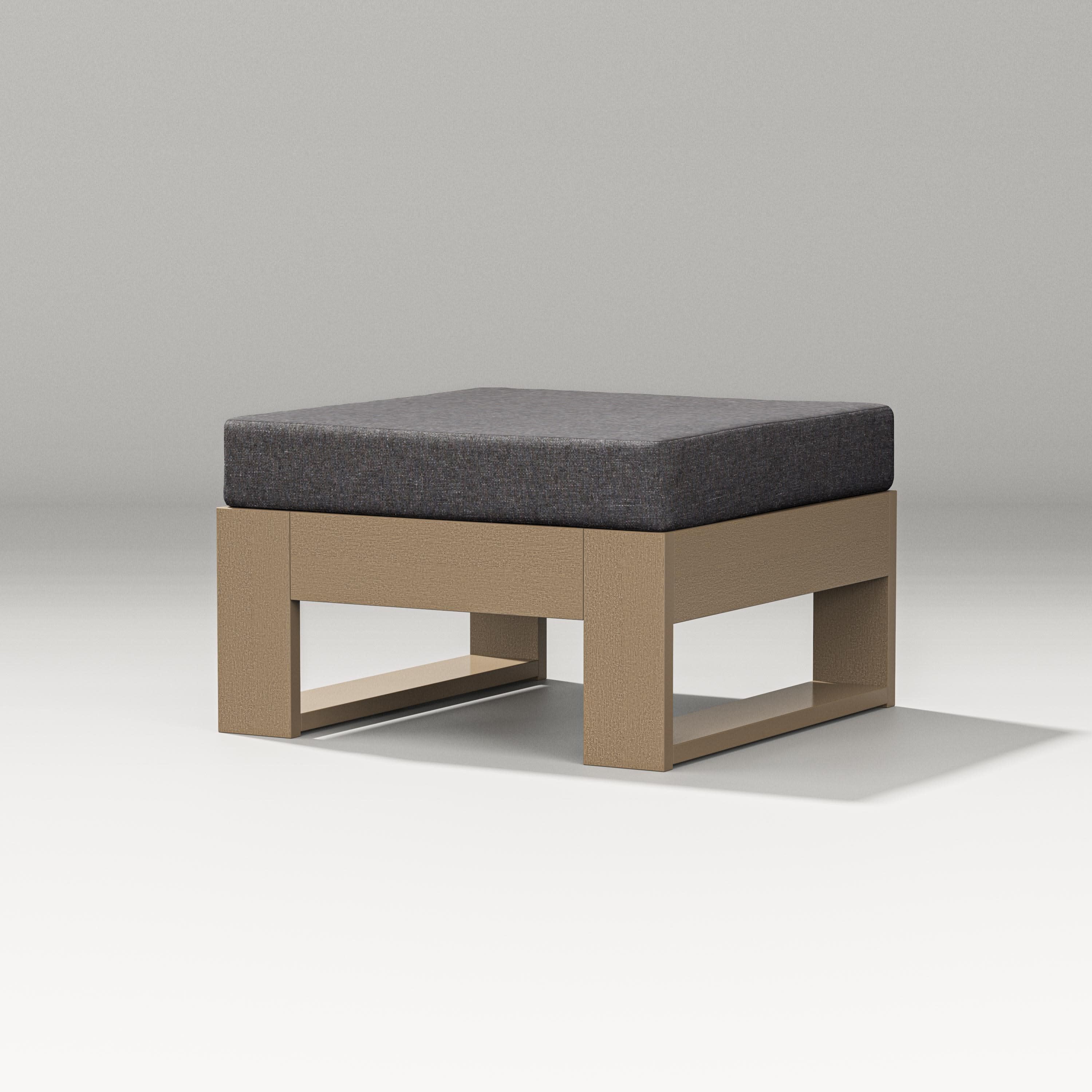 Latitude Lounge Ottoman in Vintage Sahara / Ash Charcoal
