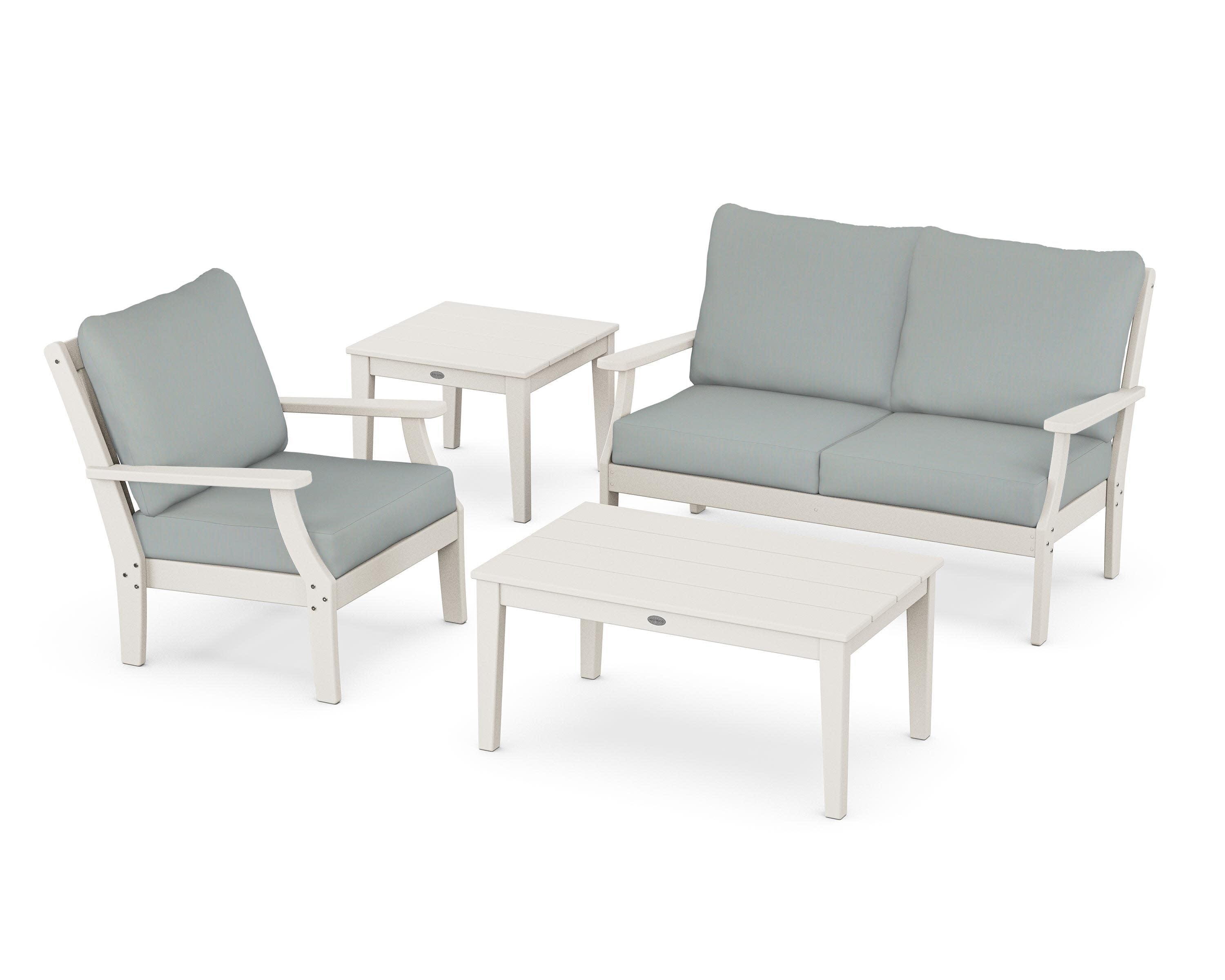 Braxton 4-Piece Deep Seating Set in Sand / Spa