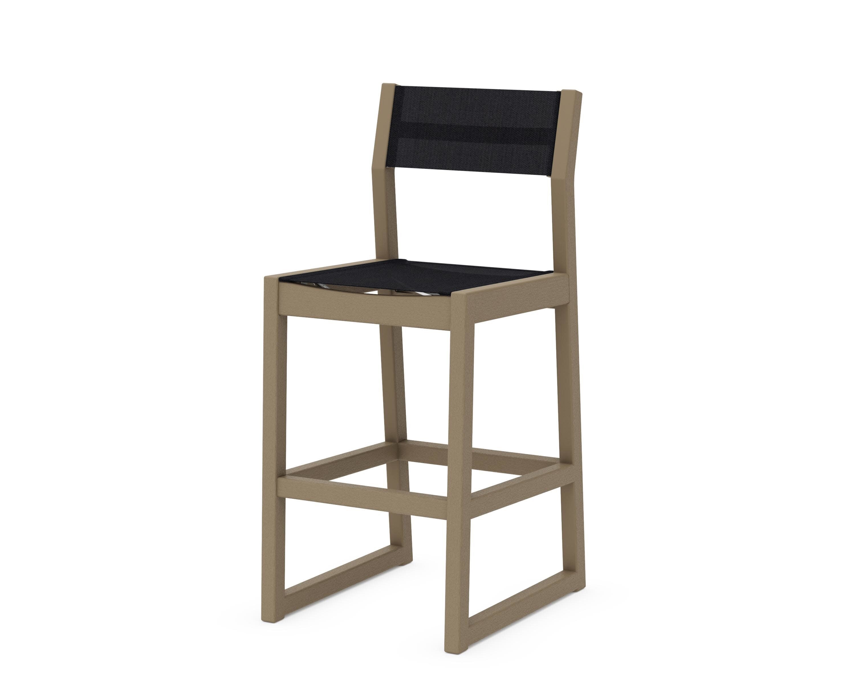 EDGE Sling Bar Side Chair in Vintage Sahara / Black Sling