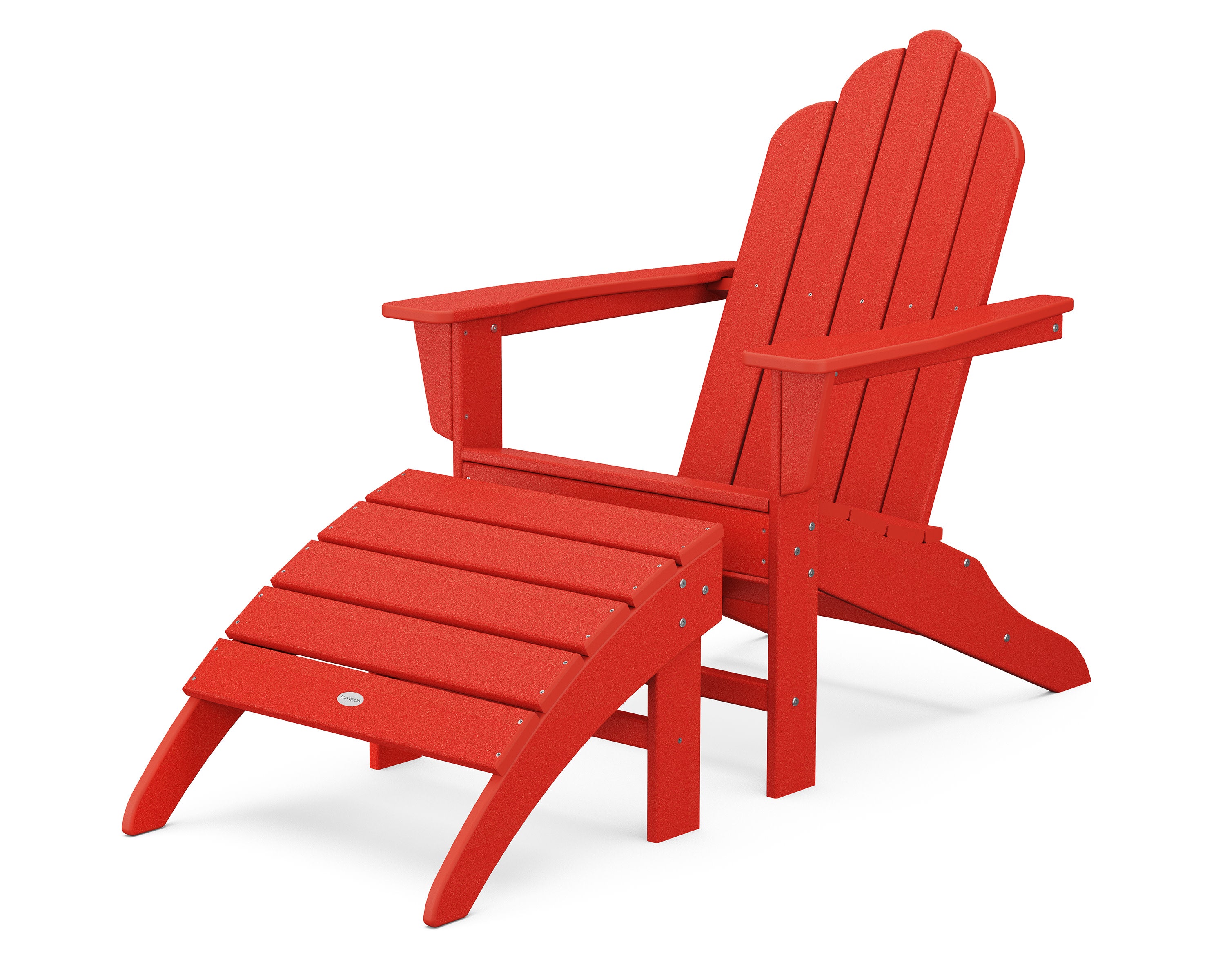 Long Island Adirondack 2-Piece Set in Sunset Red