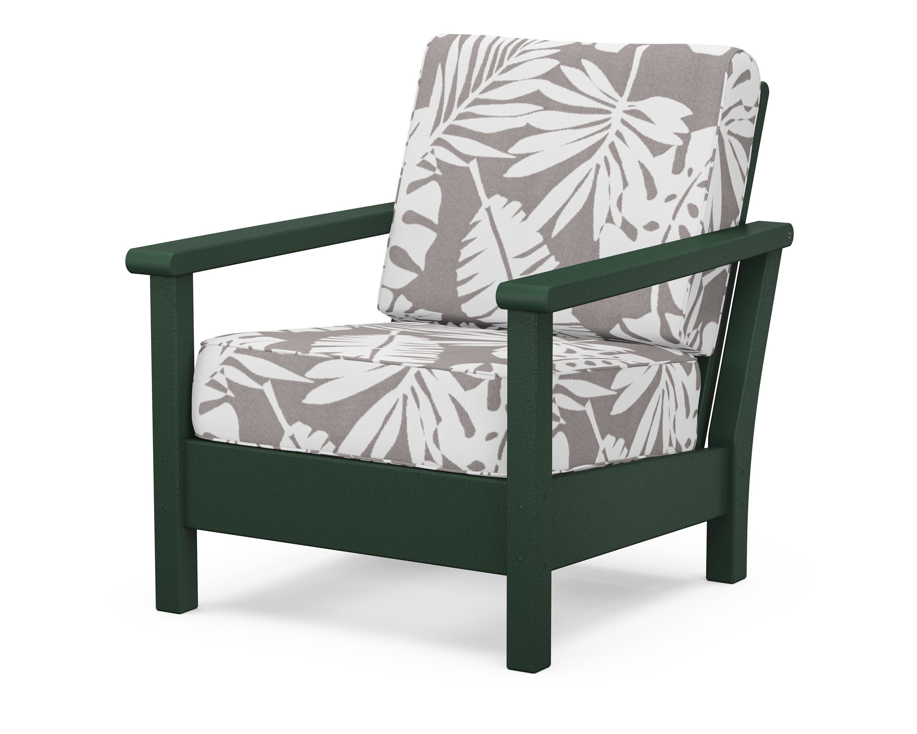 Harbour Deep Seating Chair in Green / Leaf Grey Mist