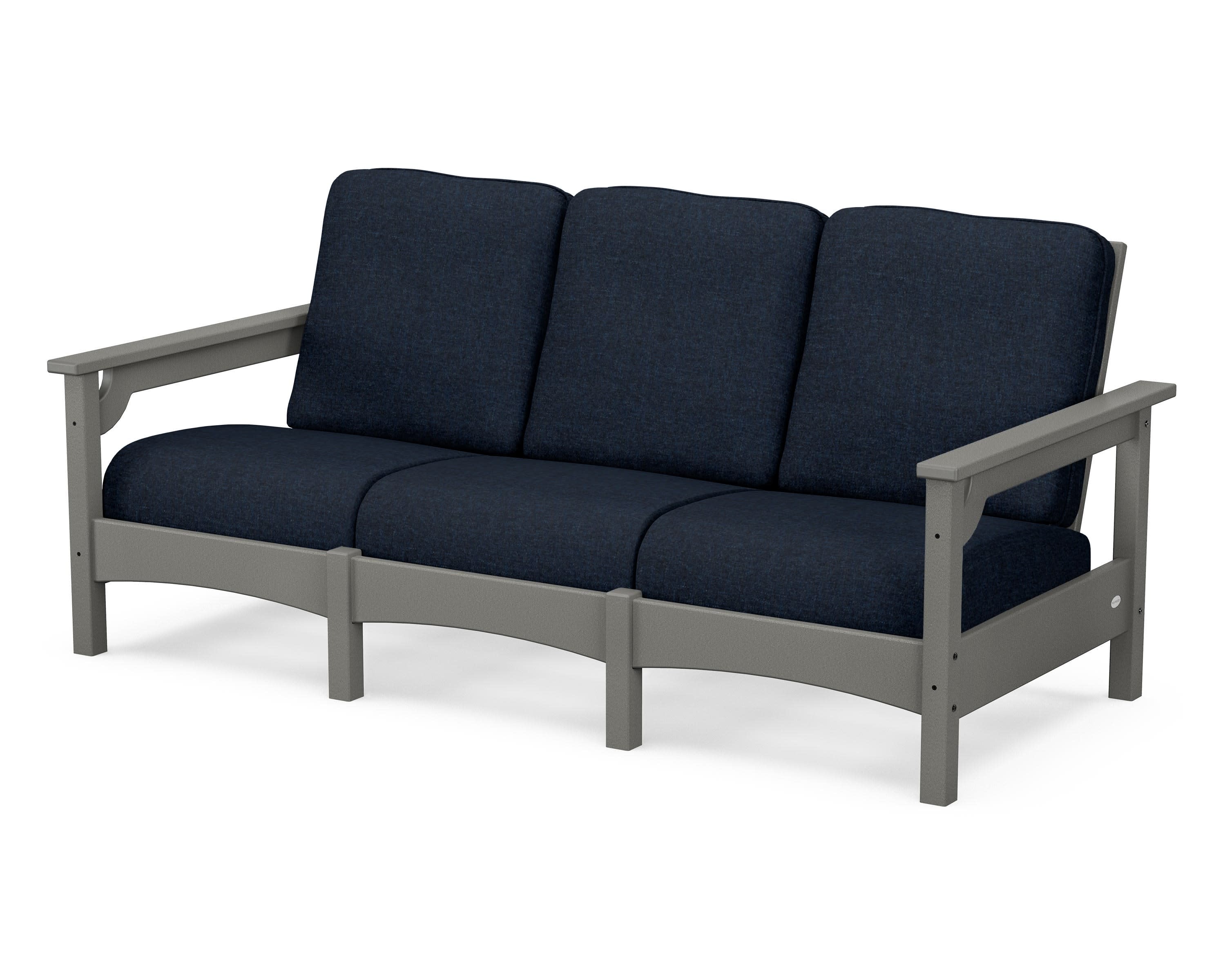 Club Sofa in Slate Grey / Marine Indigo