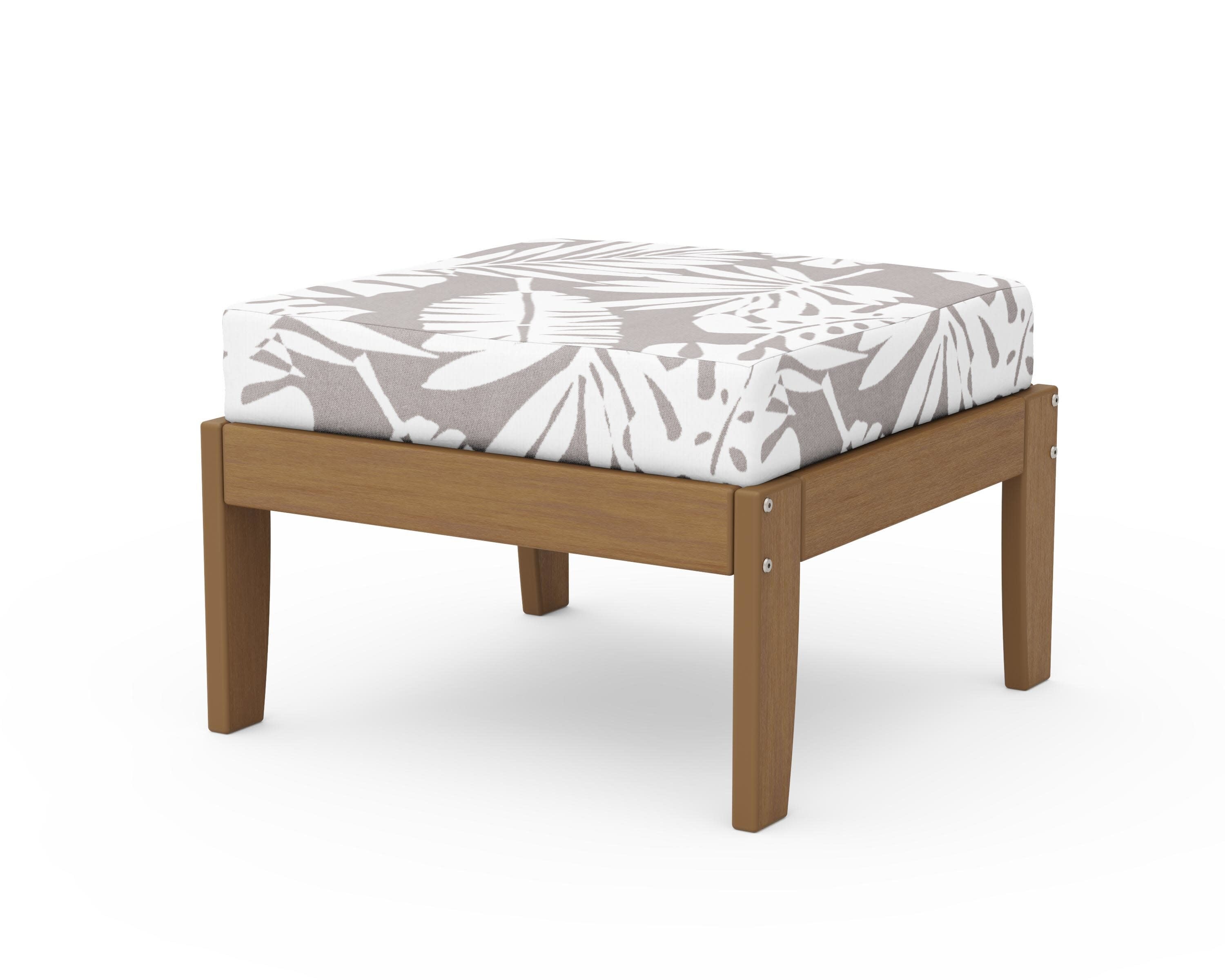 Modular Ottoman - Classic in Natural / Leaf Grey Mist