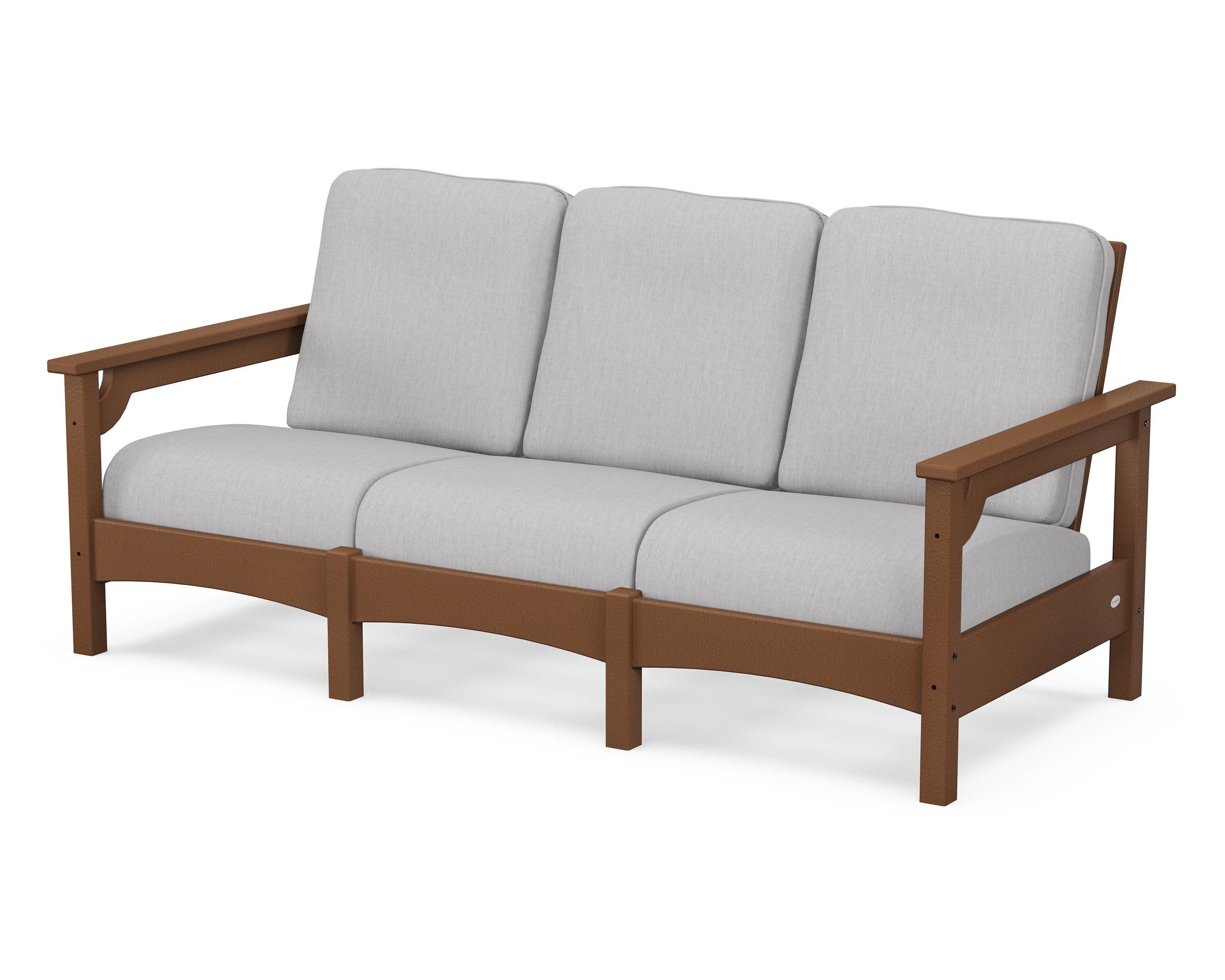 Club Sofa in Teak / Granite