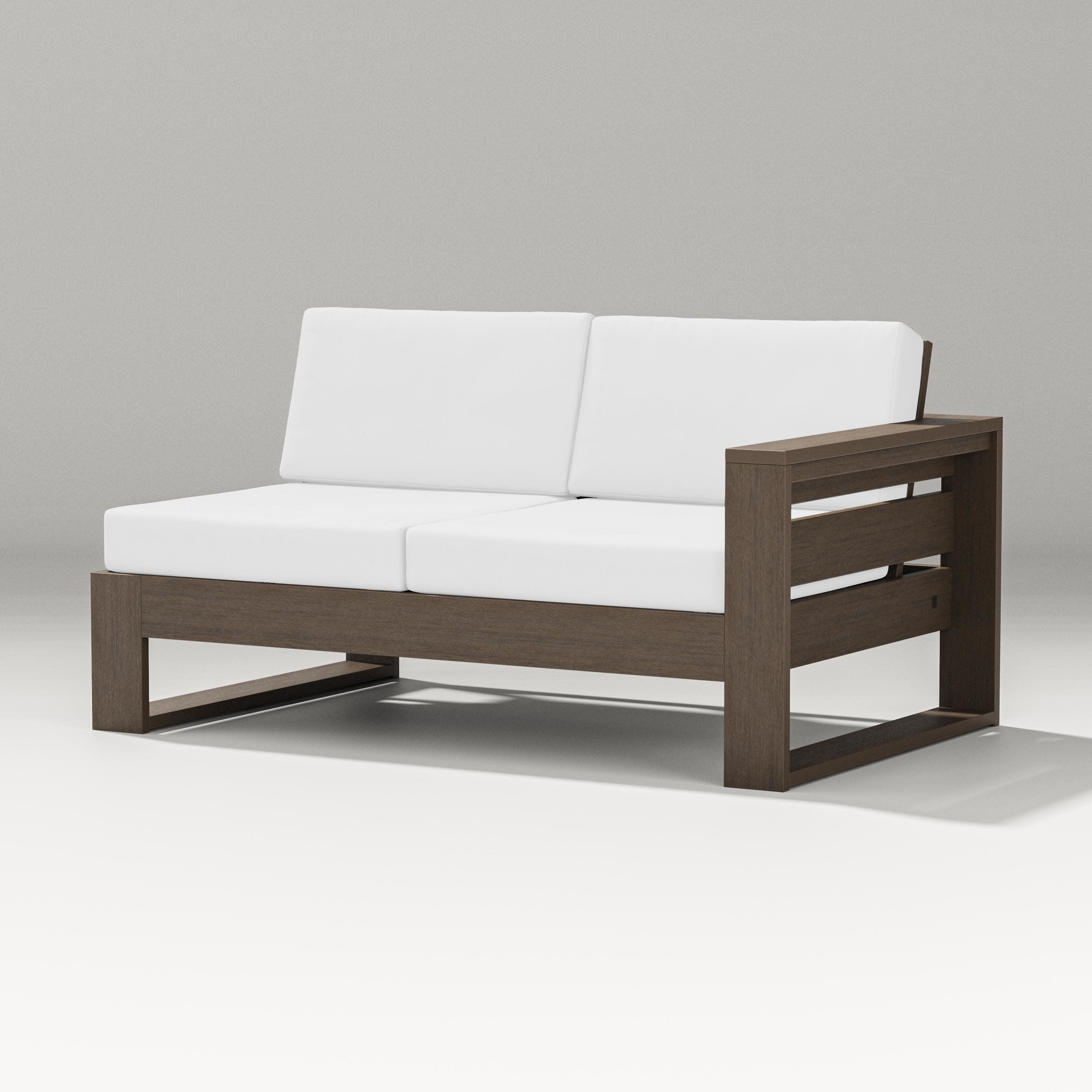 Latitude Modular Right Arm Loveseat in Kona / Natural