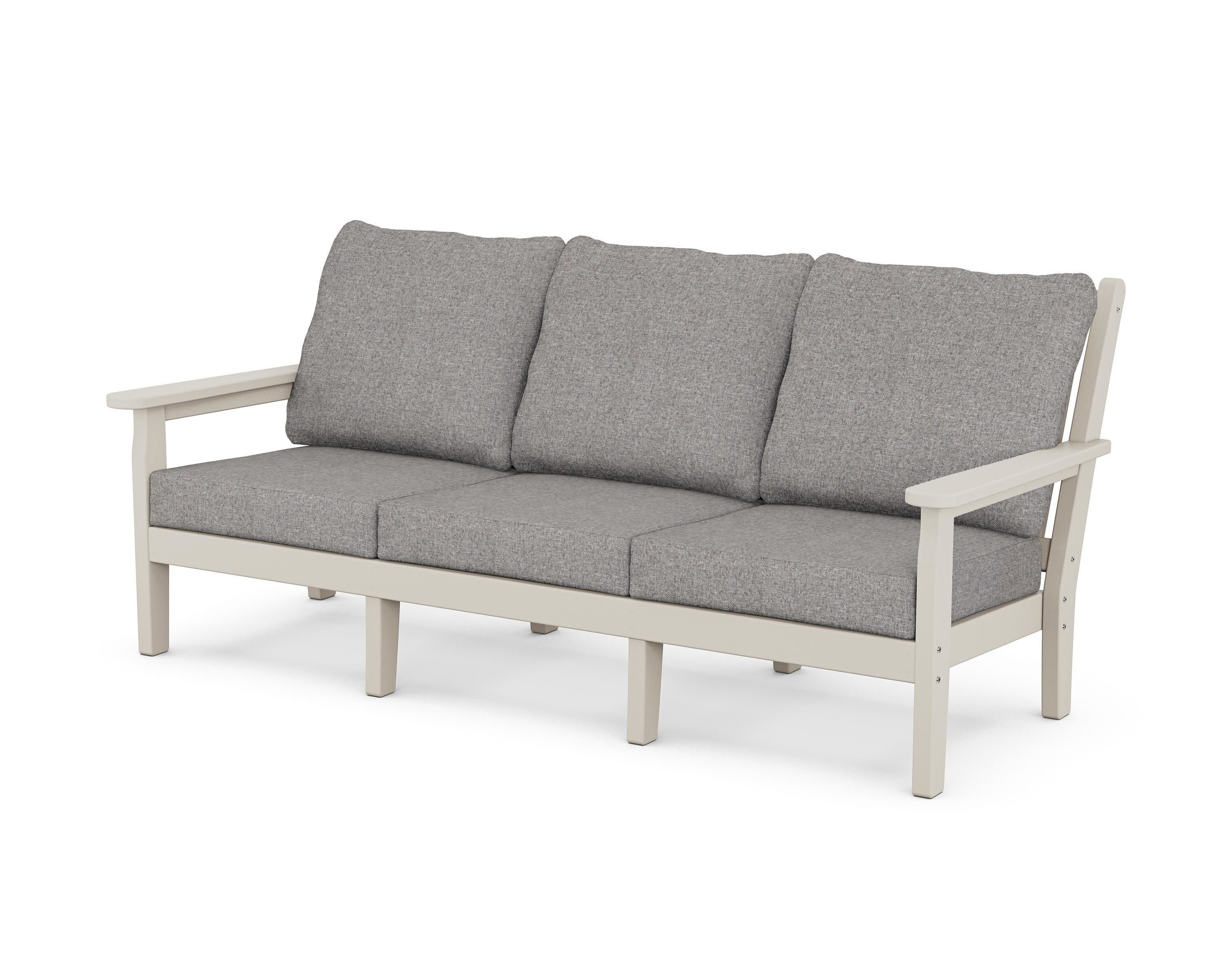 Chippendale Deep Seating Sofa in Sand / Grey Mist