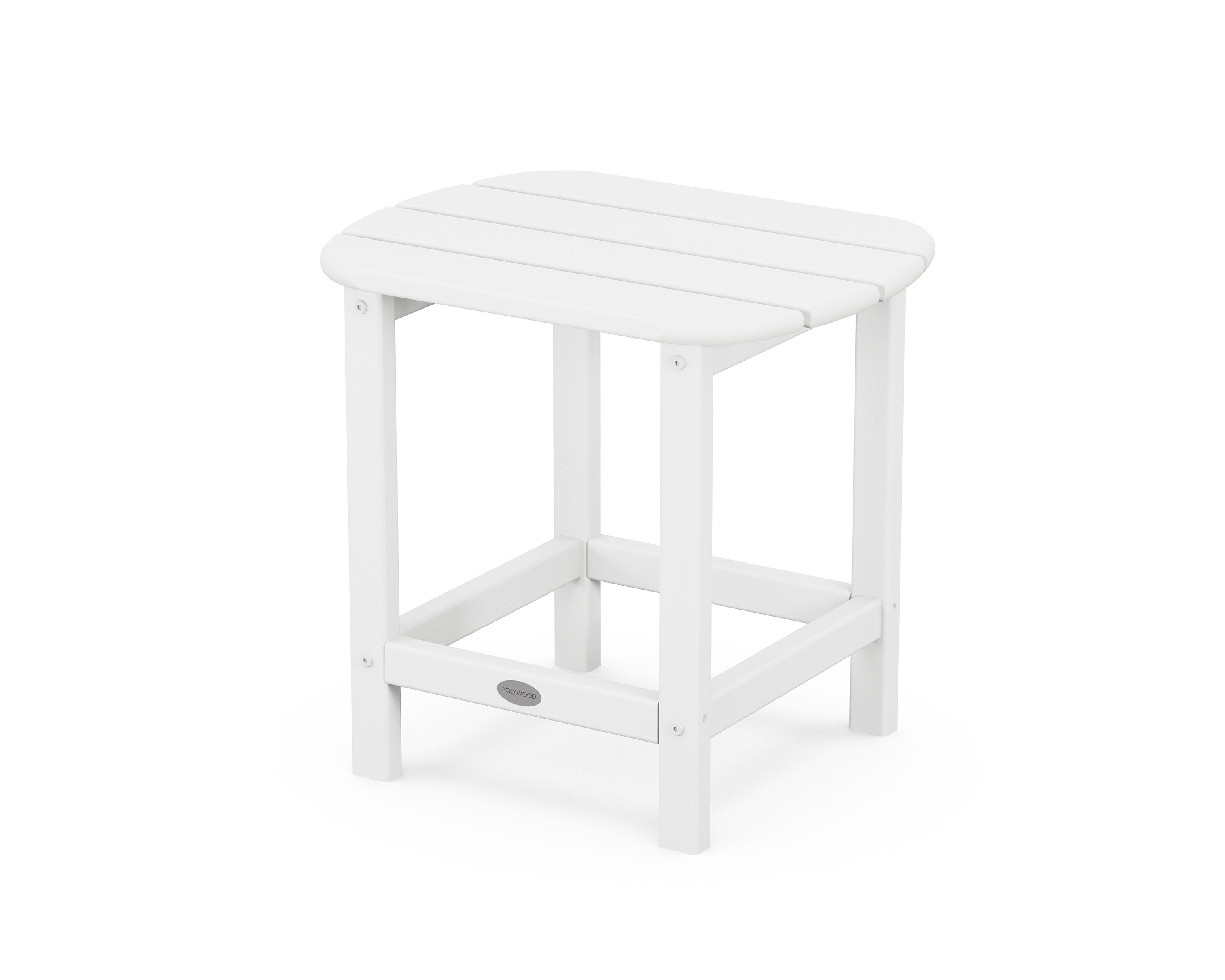 South Beach 18" Side Table in White