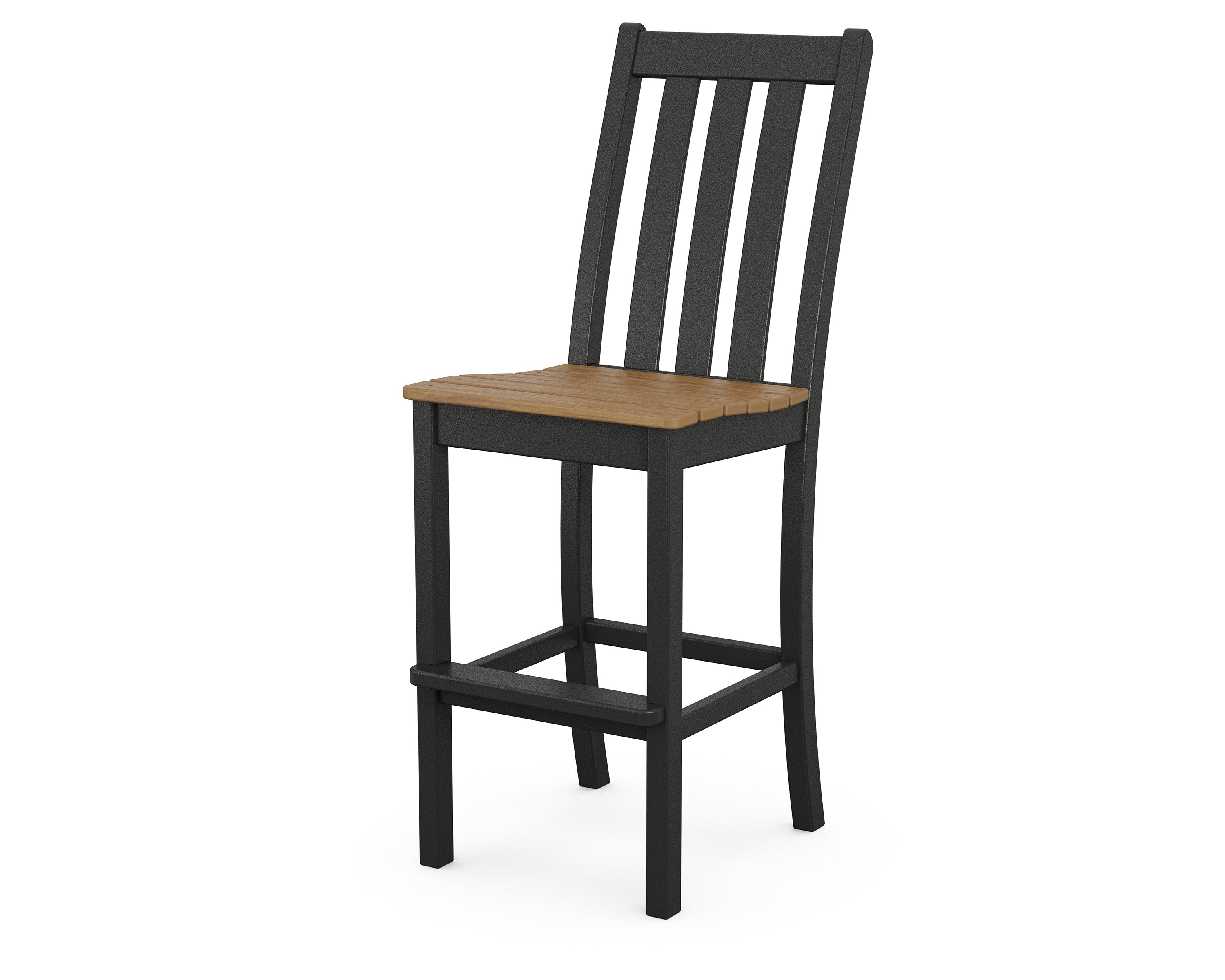 Vineyard Bar Side Chair in Black / Natural