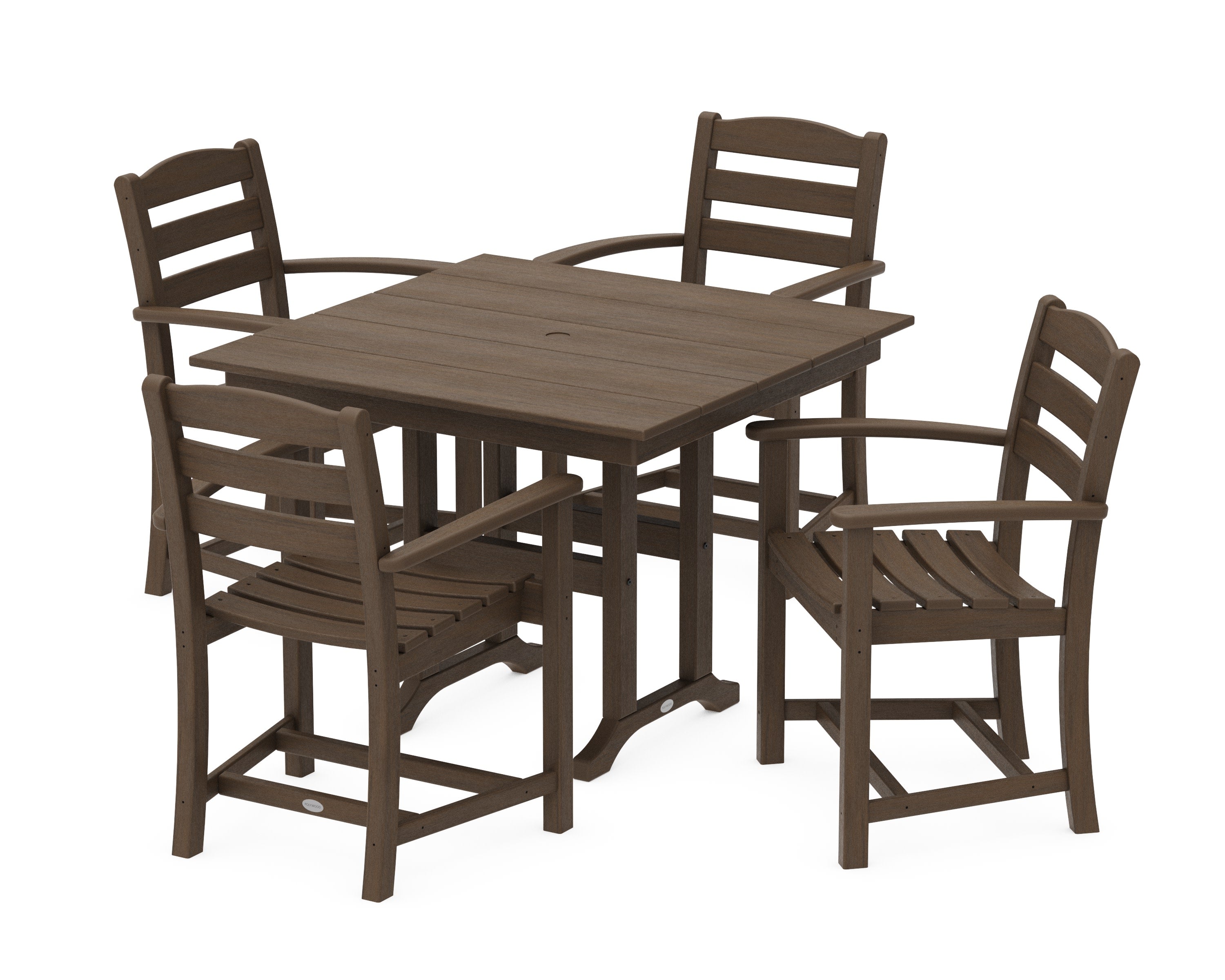 La Casa Caf 5-Piece Farmhouse Dining Set in Kona