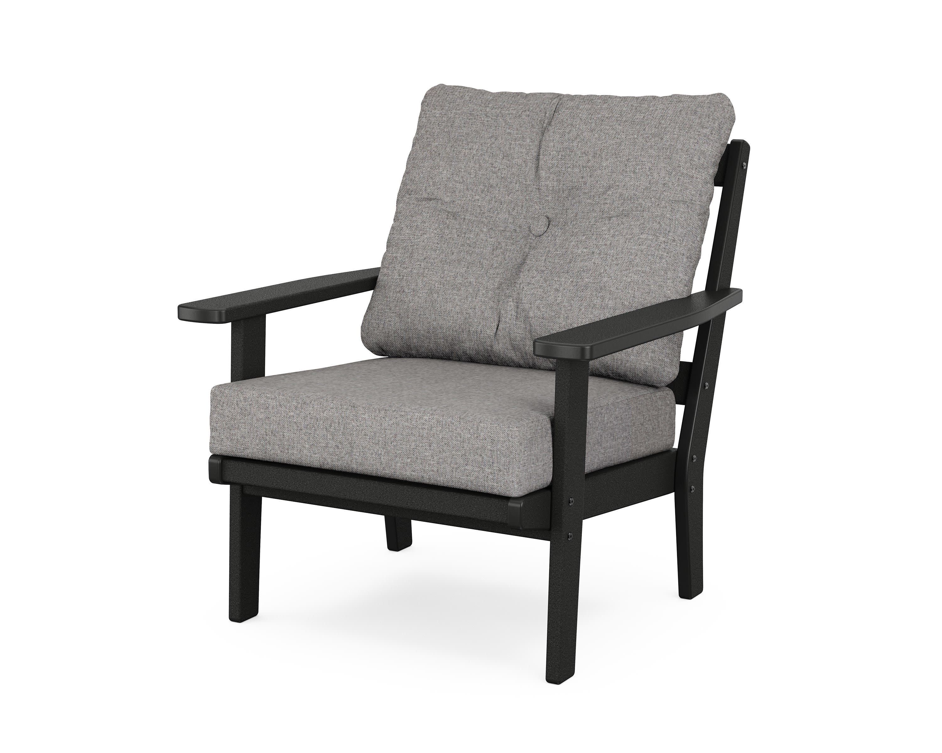 Prairie Deep Seating Chair in Black / Grey Mist