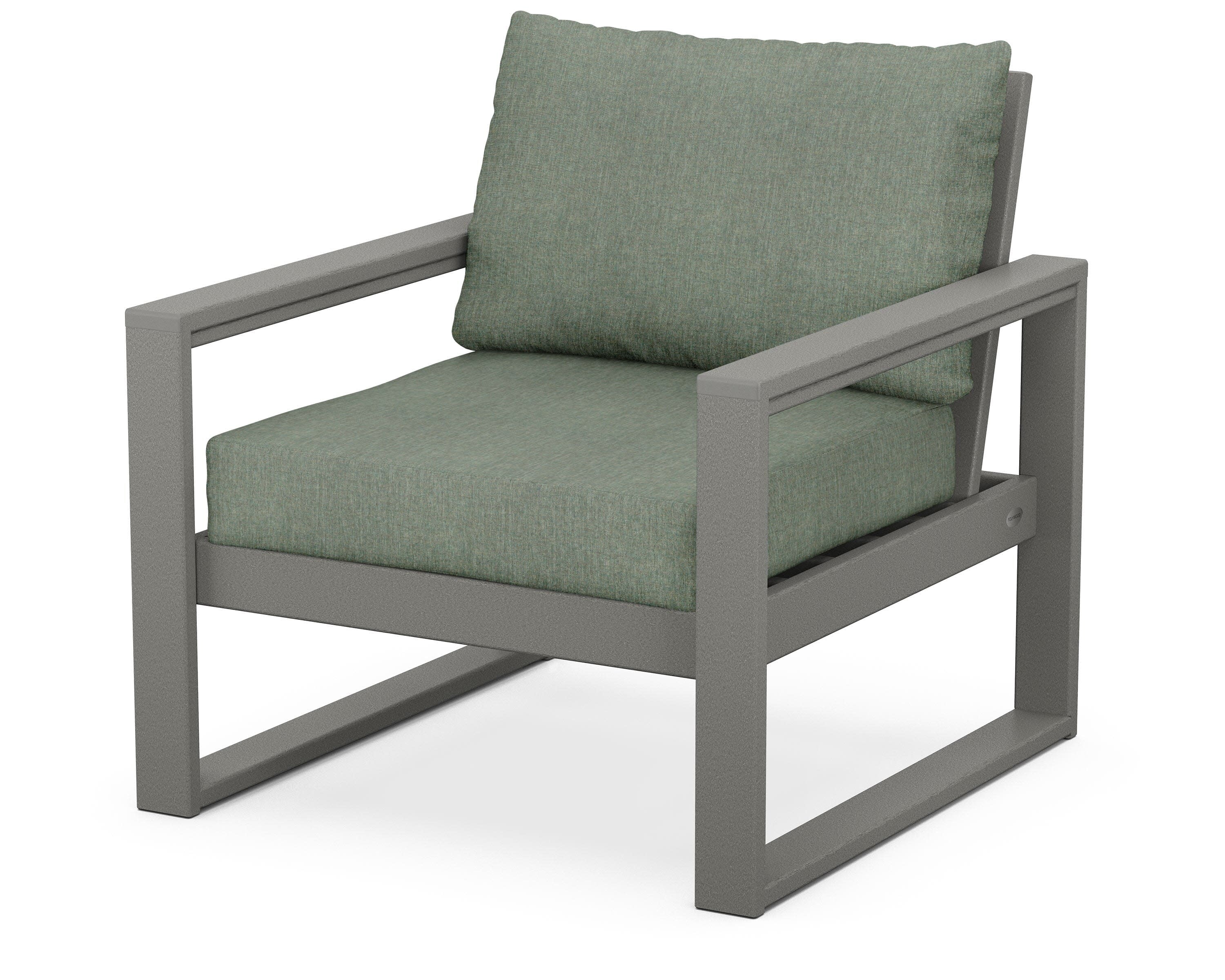EDGE Club Chair in Slate Grey / Cast Sage