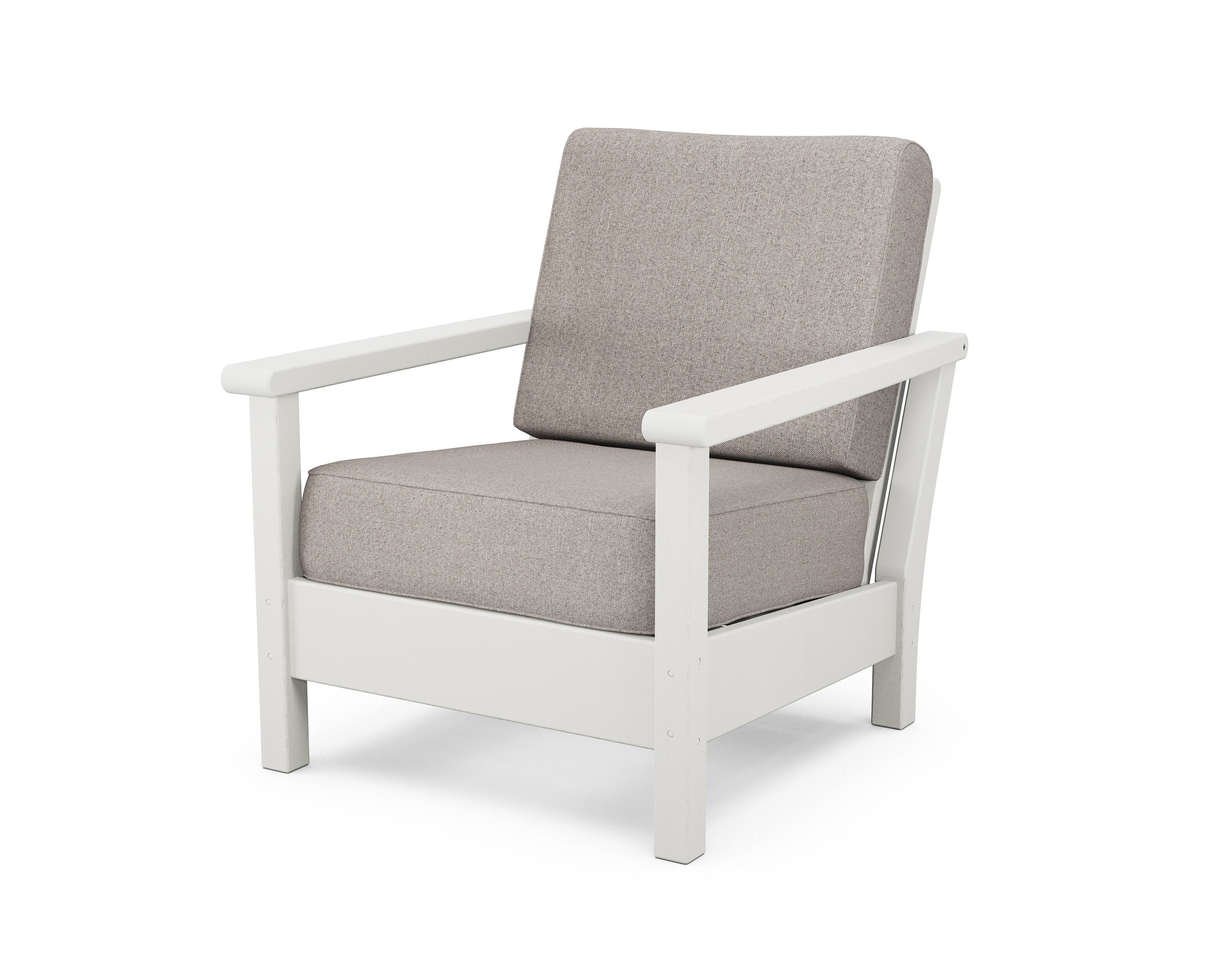 Harbour Deep Seating Chair in Vintage White / Weathered Tweed