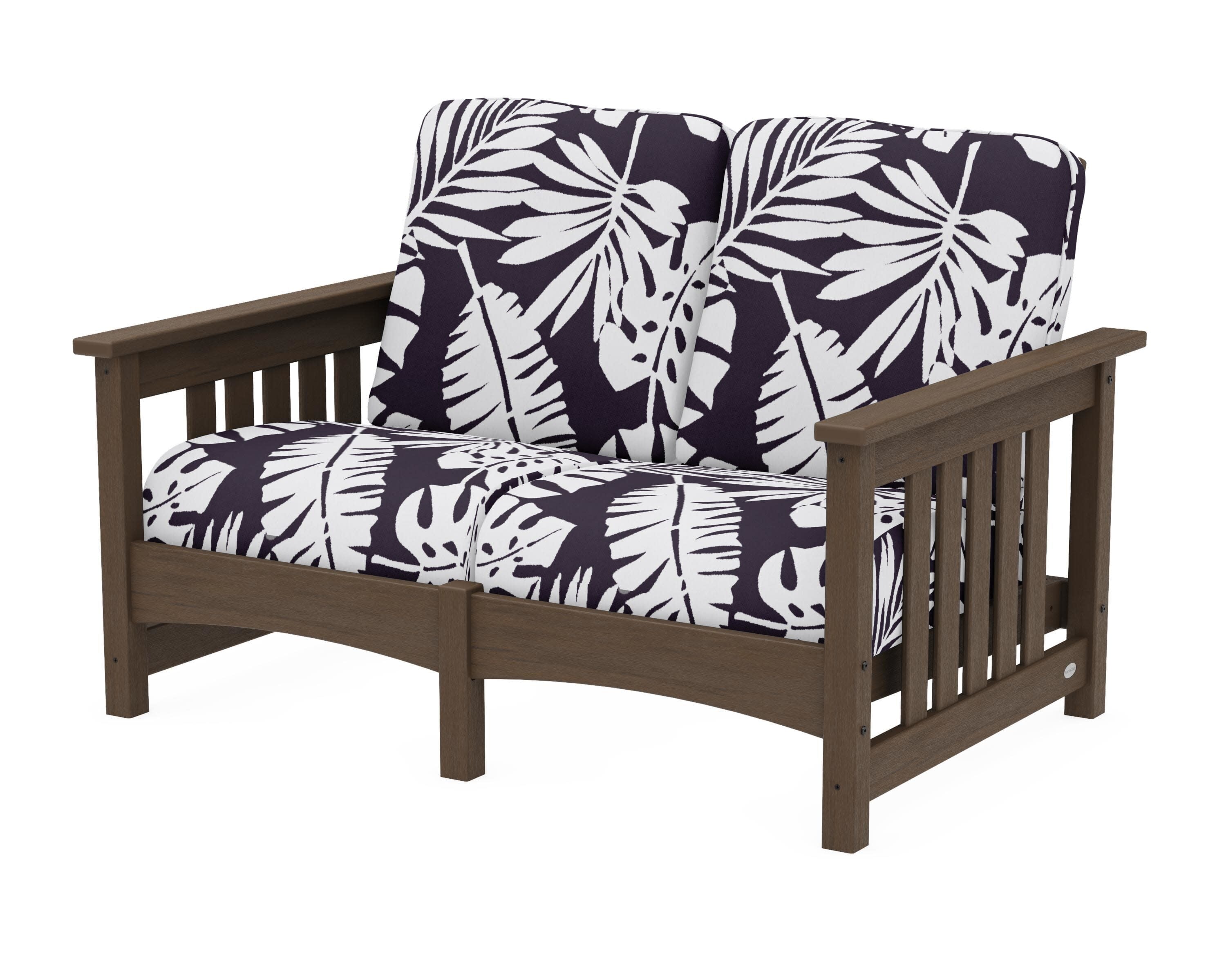 Club Mission Loveseat in Kona / Leaf Navy