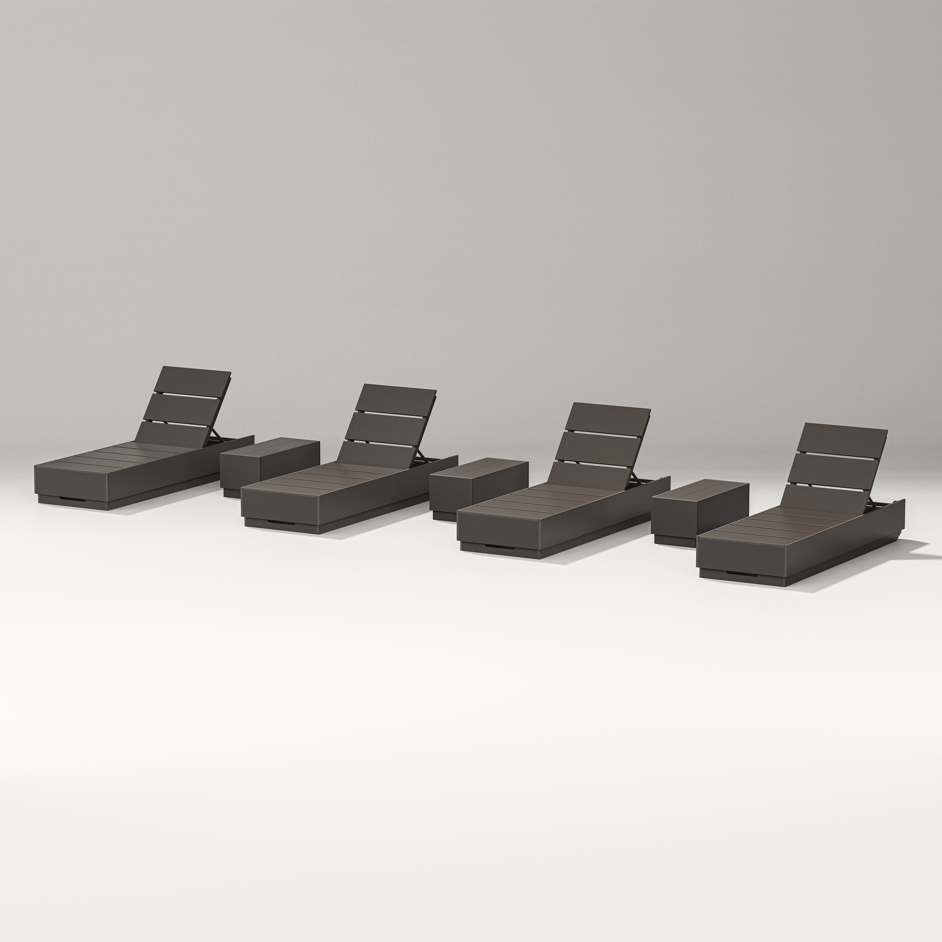 Elevate 7-Piece Chaise Lounge Set in Vintage Coffee