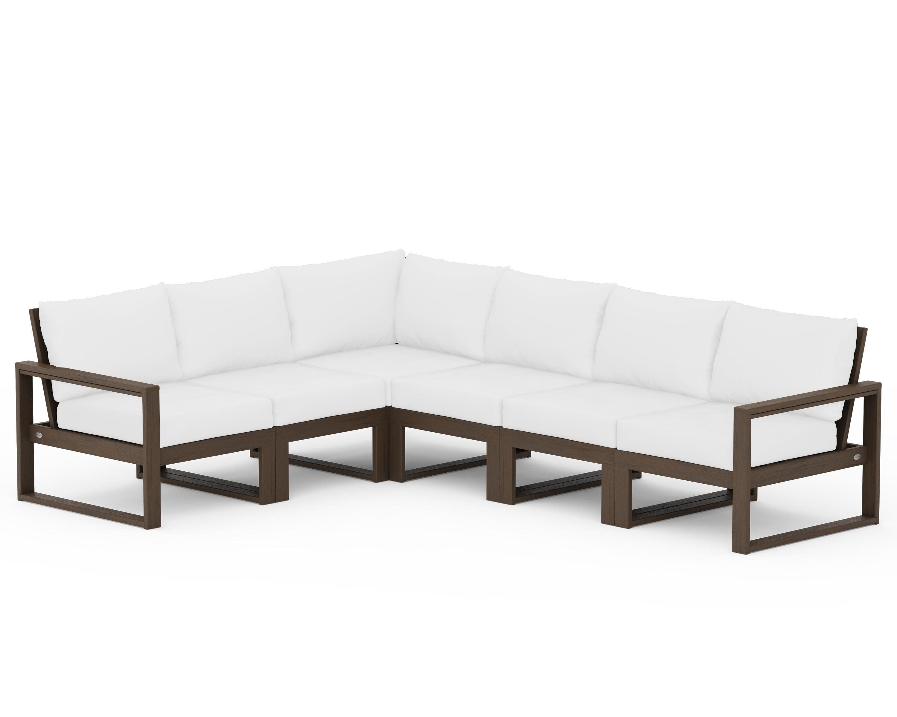 EDGE 6-Piece Modular Deep Seating Set in Kona / Natural