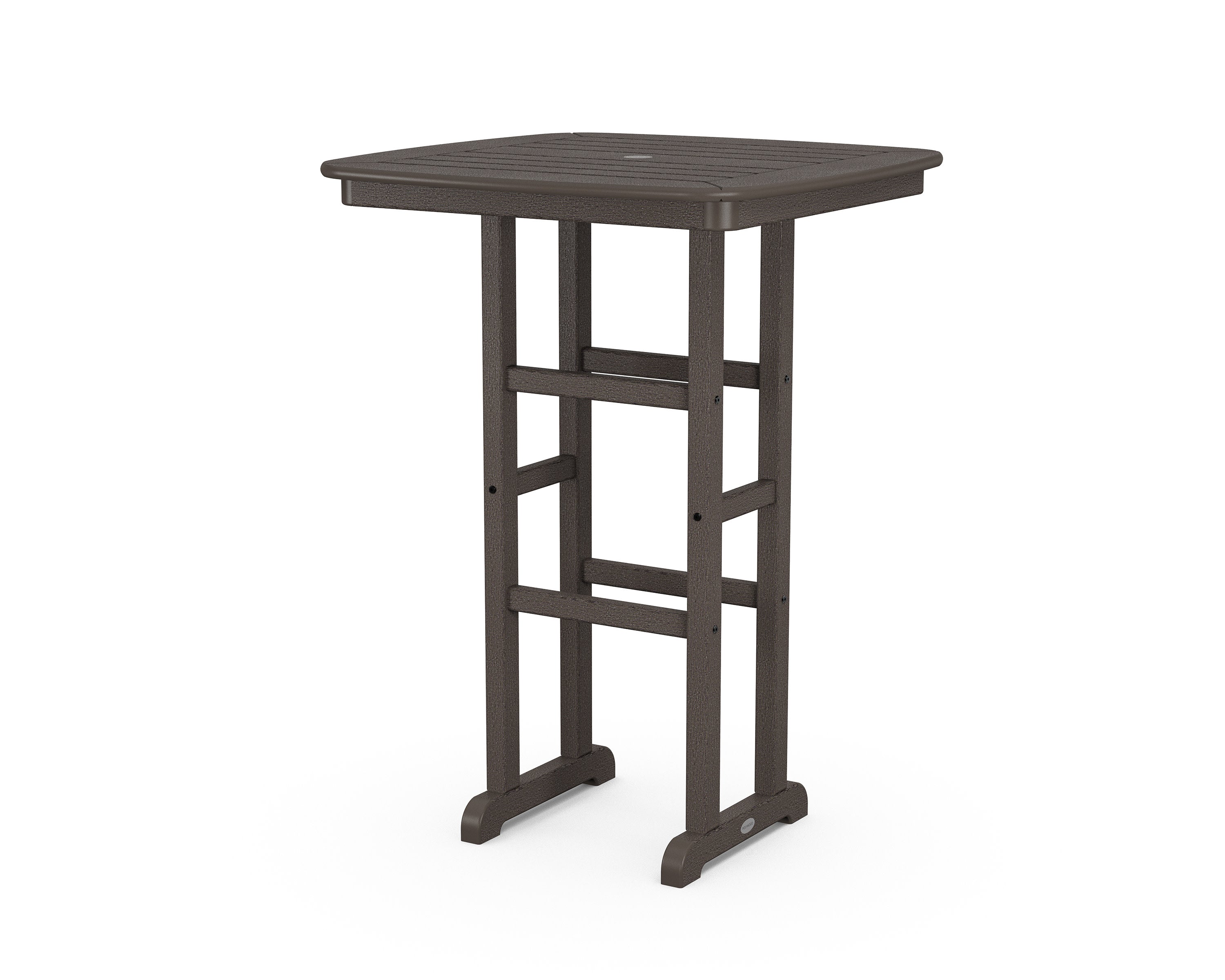 Nautical 31" Bar Table in Vintage Coffee