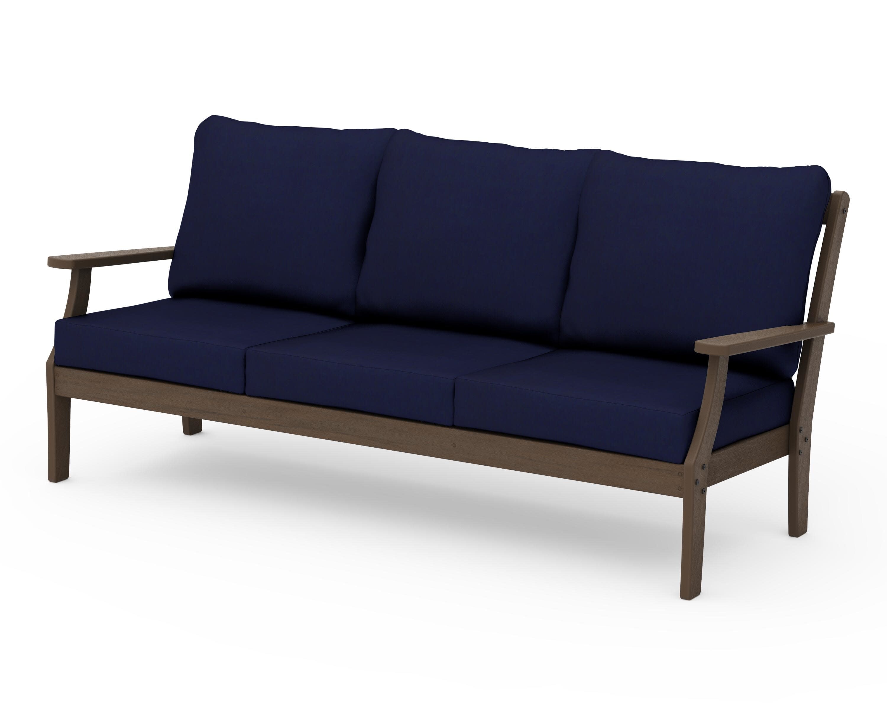 Braxton Deep Seating Sofa in Kona / Navy