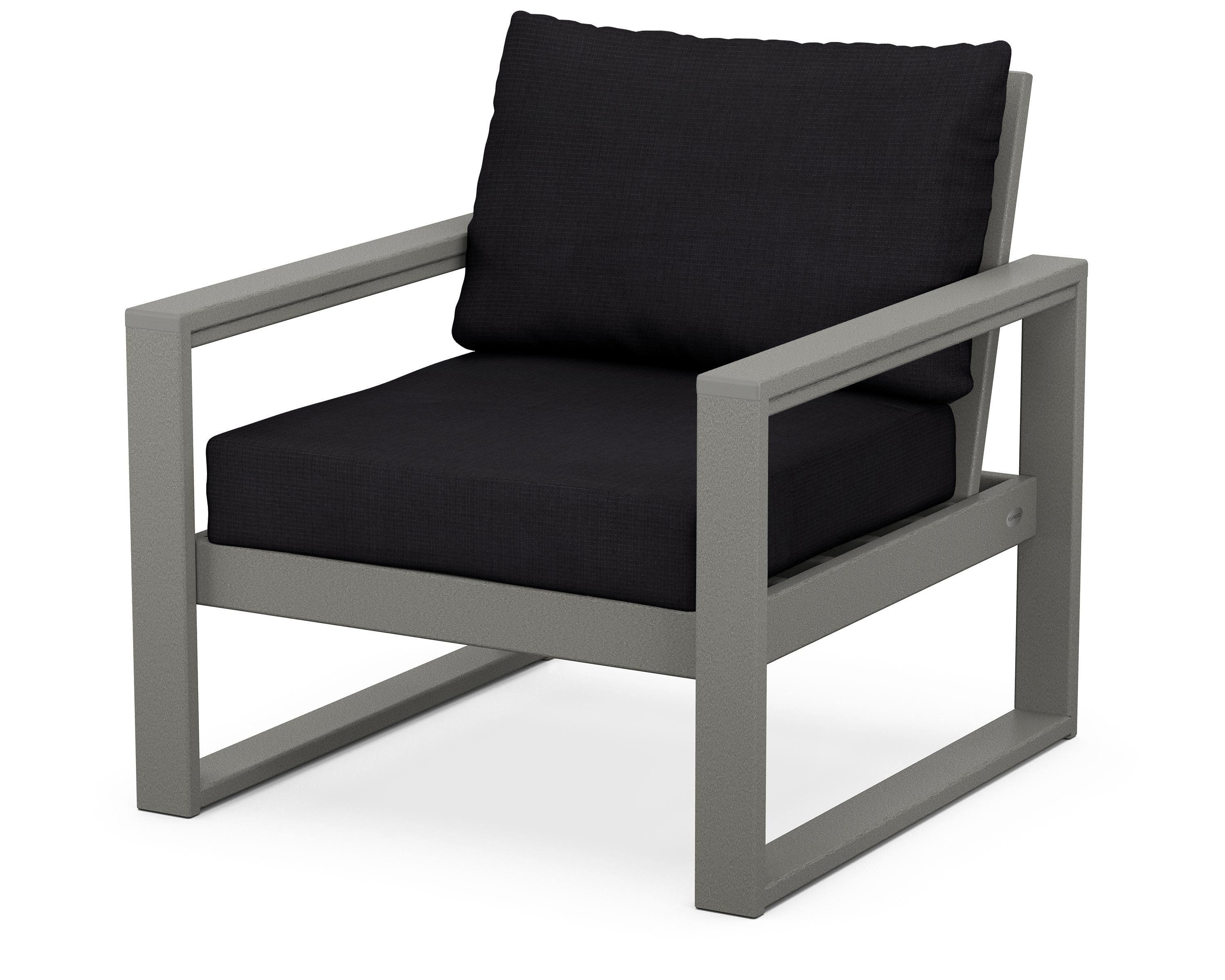 EDGE Club Chair in Slate Grey / Midnight Linen