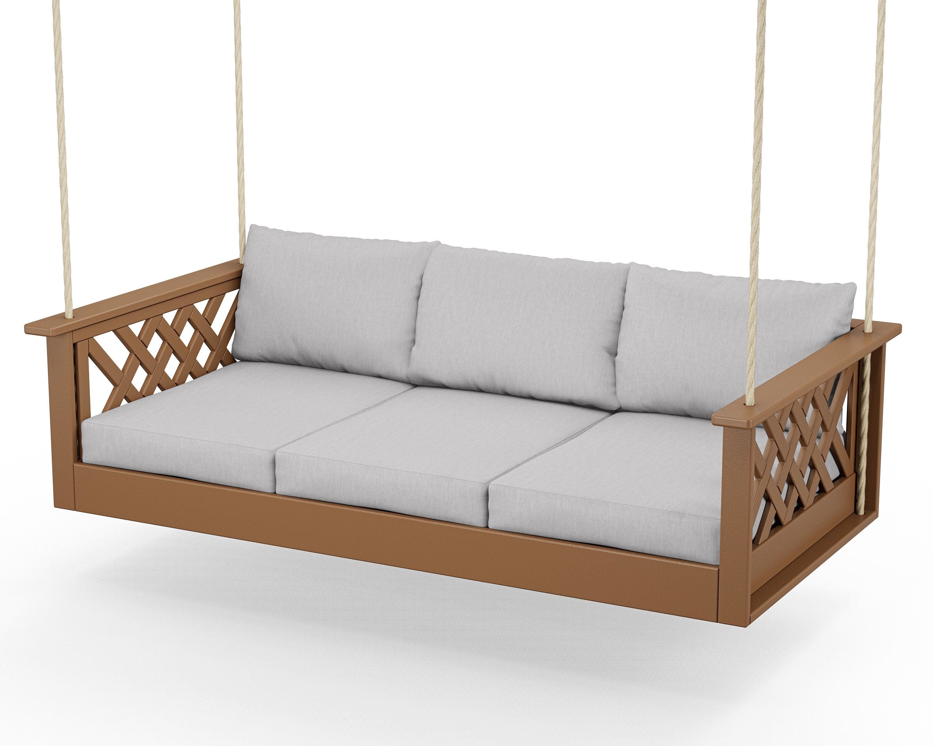 Wovendale Daybed Swing in Teak / Granite