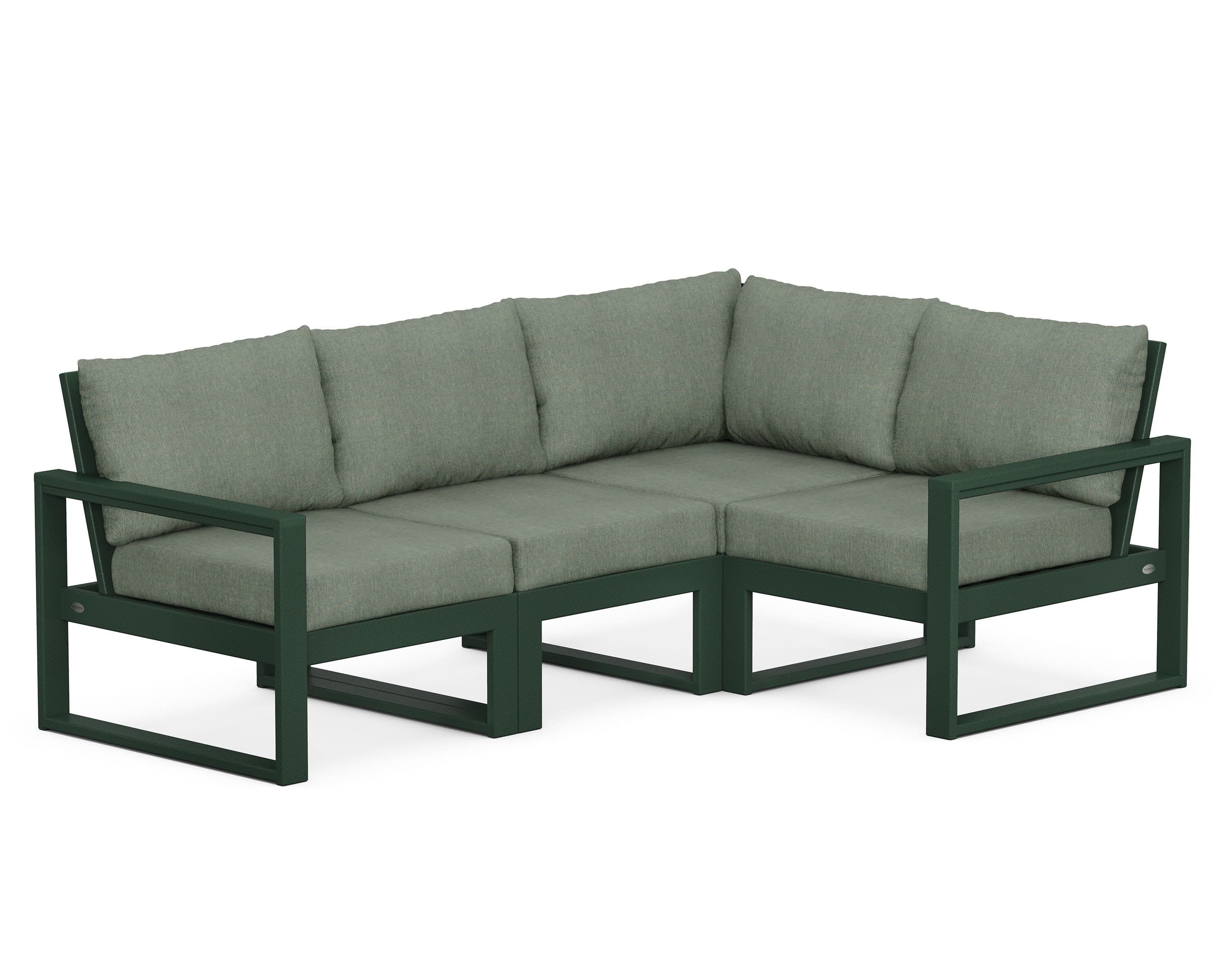 EDGE 4-Piece Modular Deep Seating Set in Green / Cast Sage