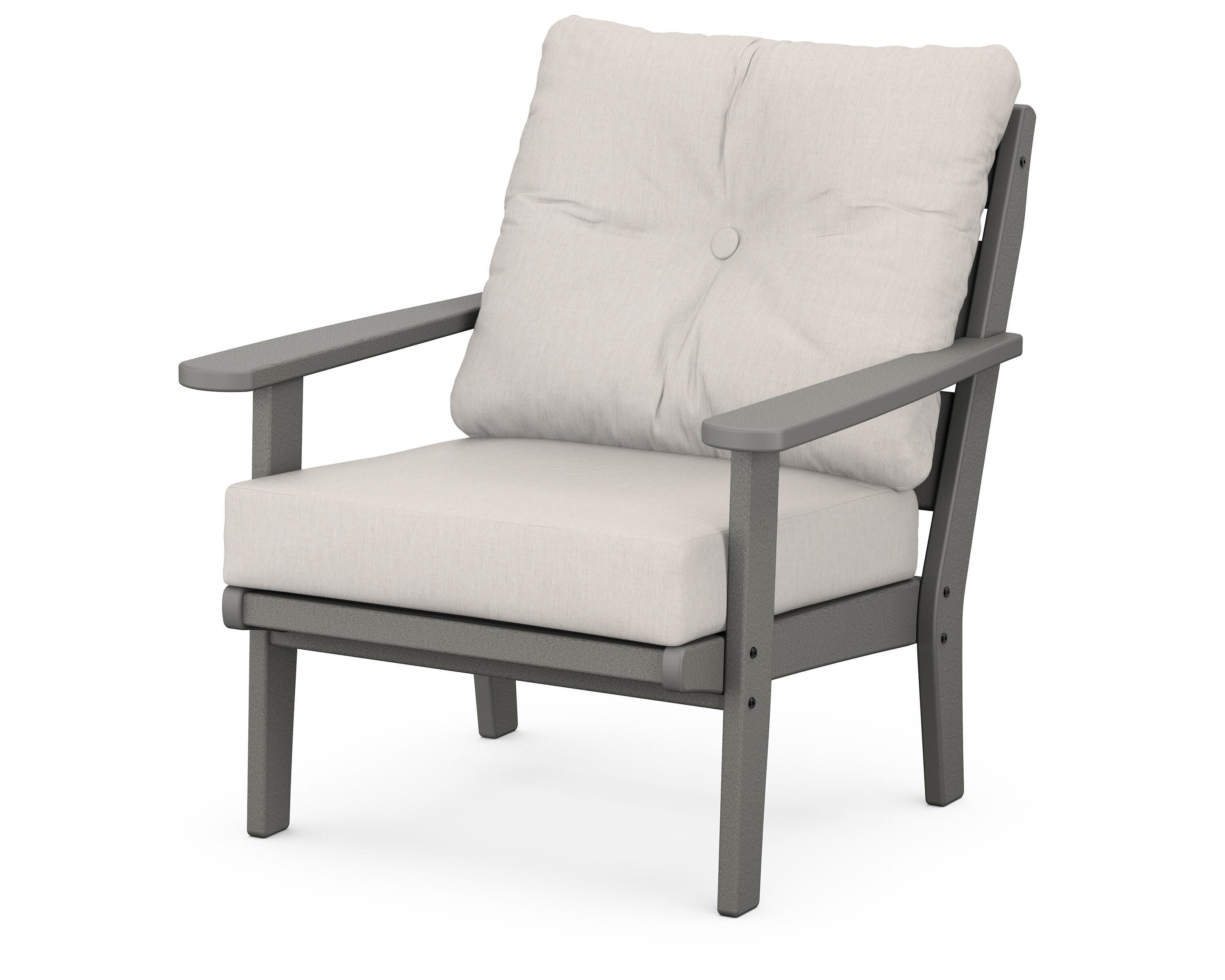 Lakeside Deep Seating Chair in Slate Grey / Cast Ash