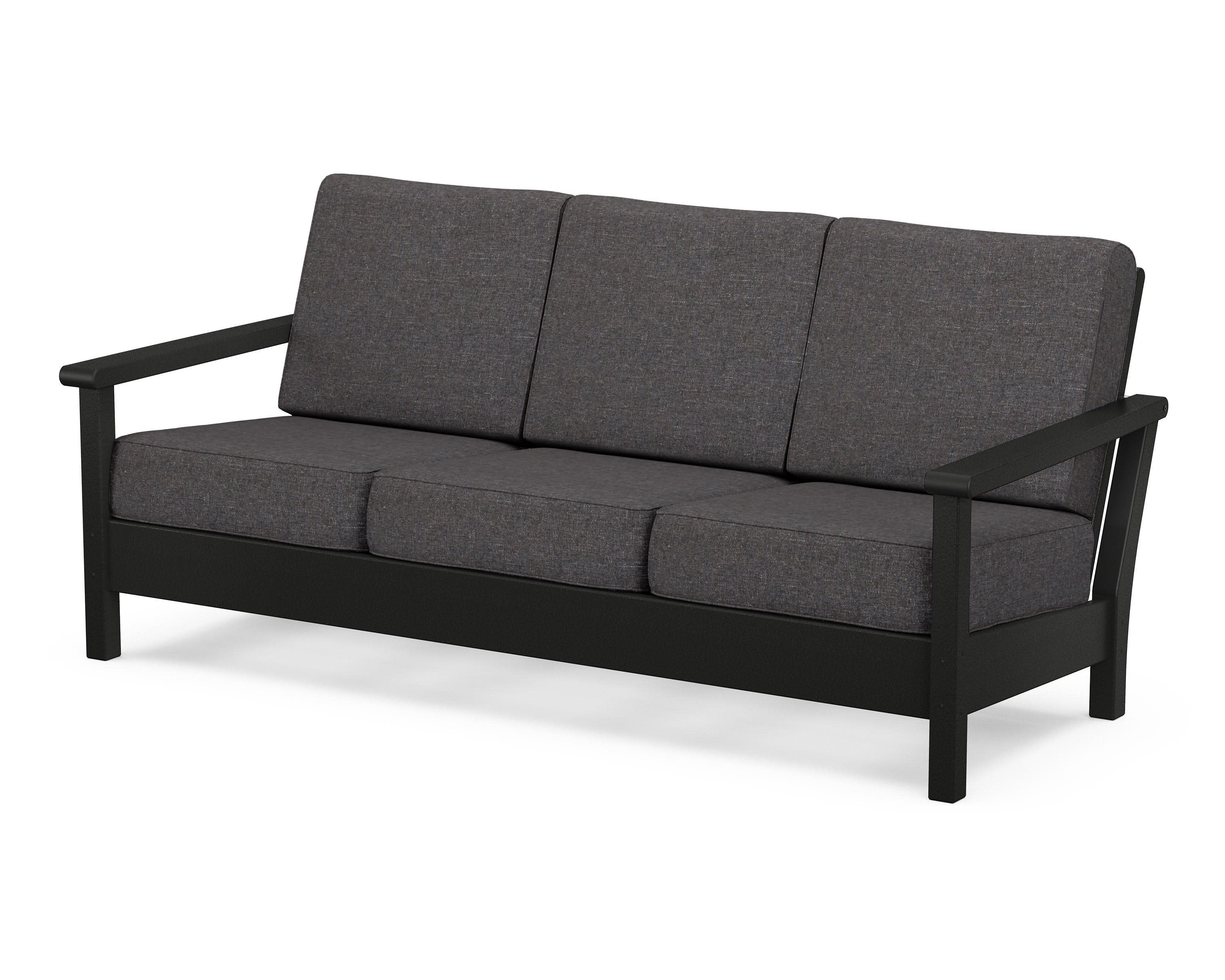Harbour Deep Seating Sofa in Black / Ash Charcoal