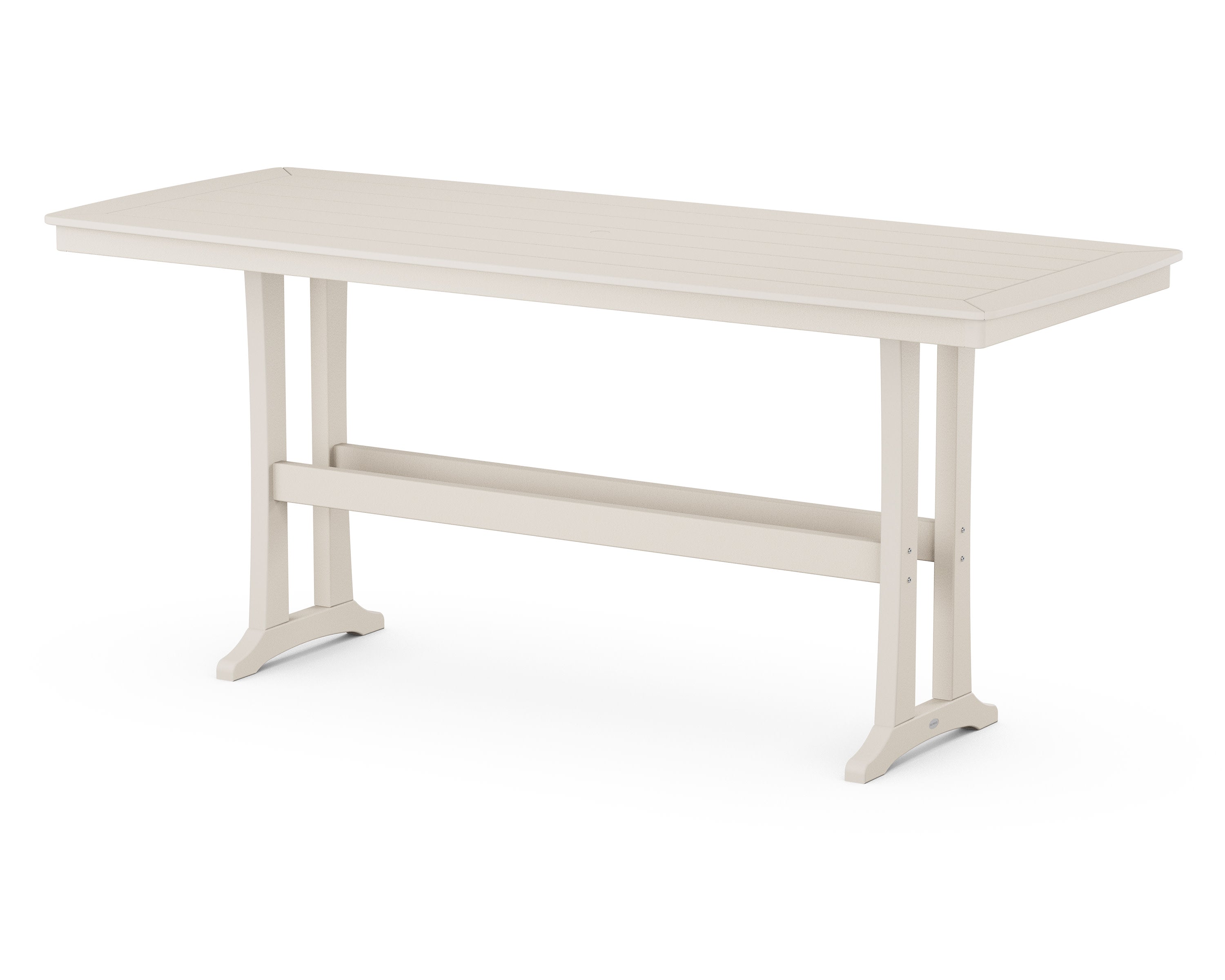 Nautical Trestle 39" x 97" Bar Table in Sand