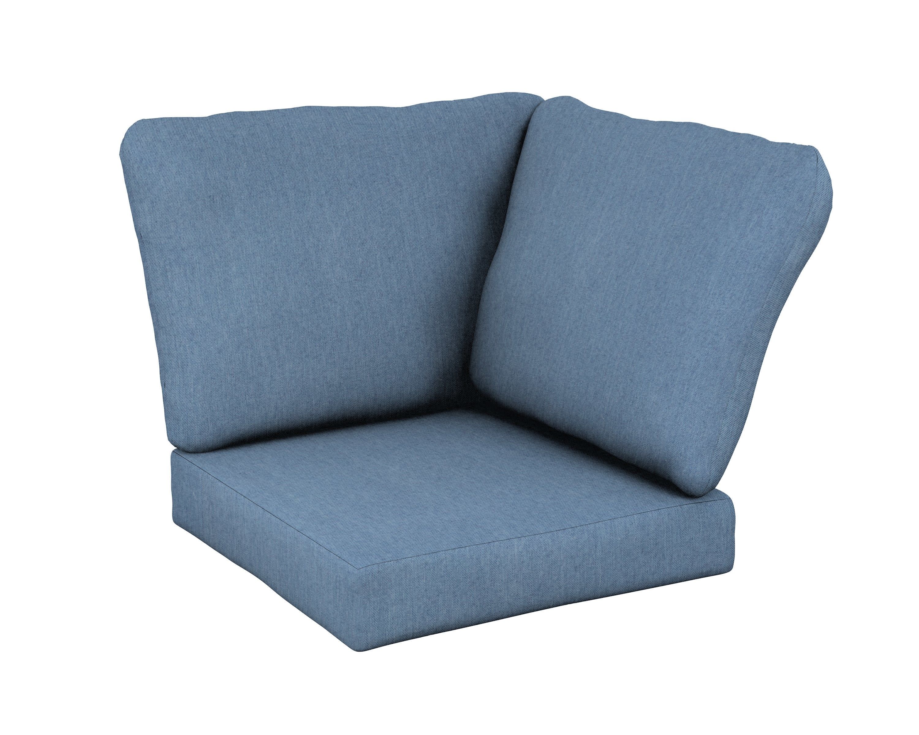Baffle Modular Corner Cushion in Sky Blue