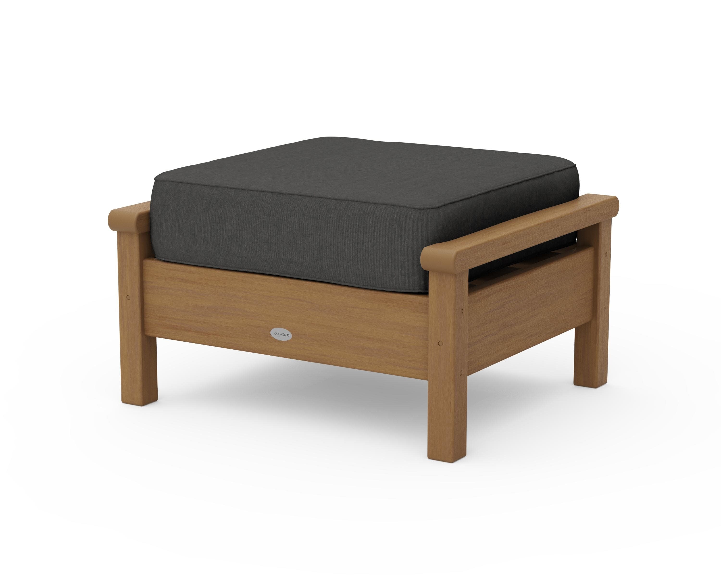 Harbour Deep Seating Ottoman in Natural / Spectrum Carbon
