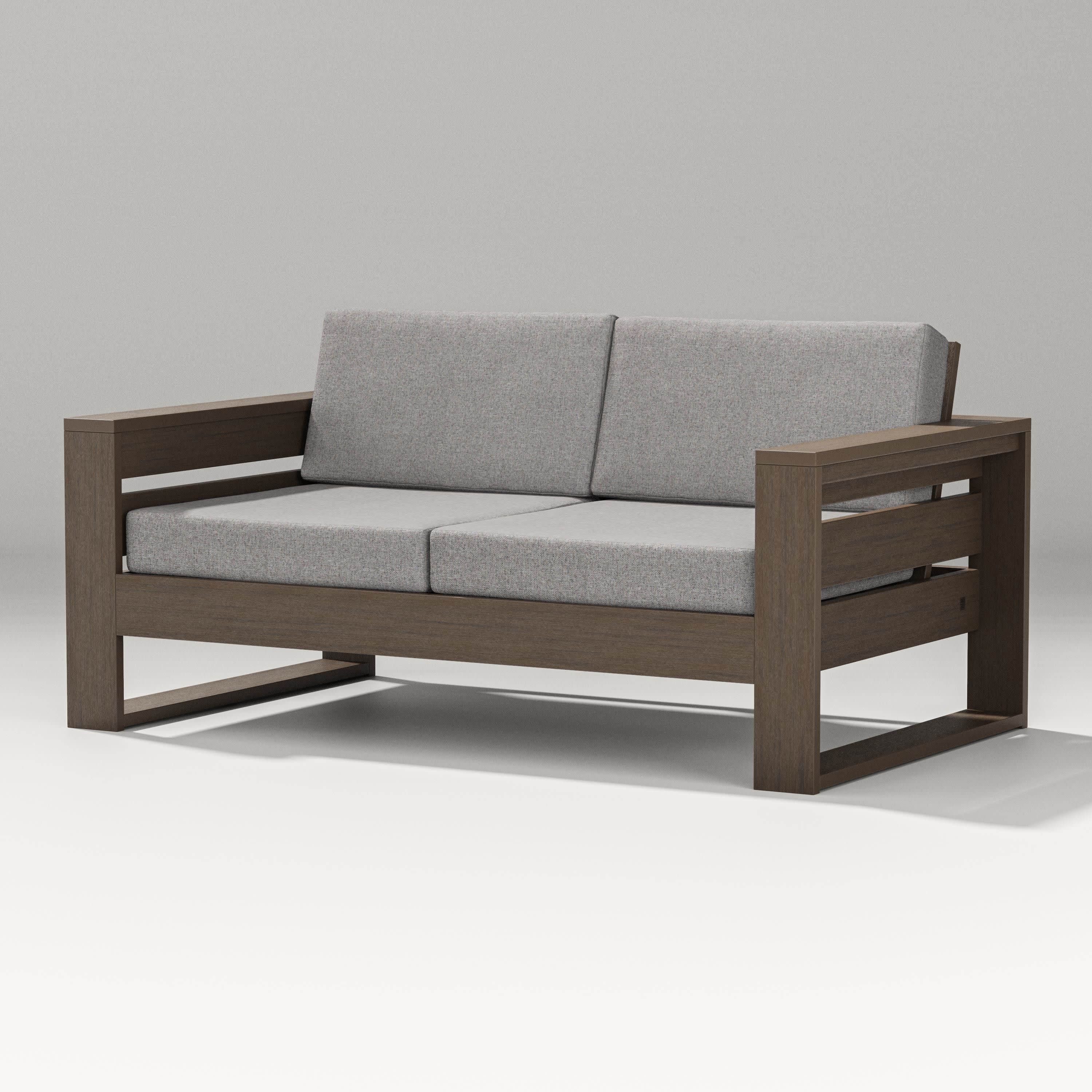 Latitude Loveseat in Kona / Grey Mist