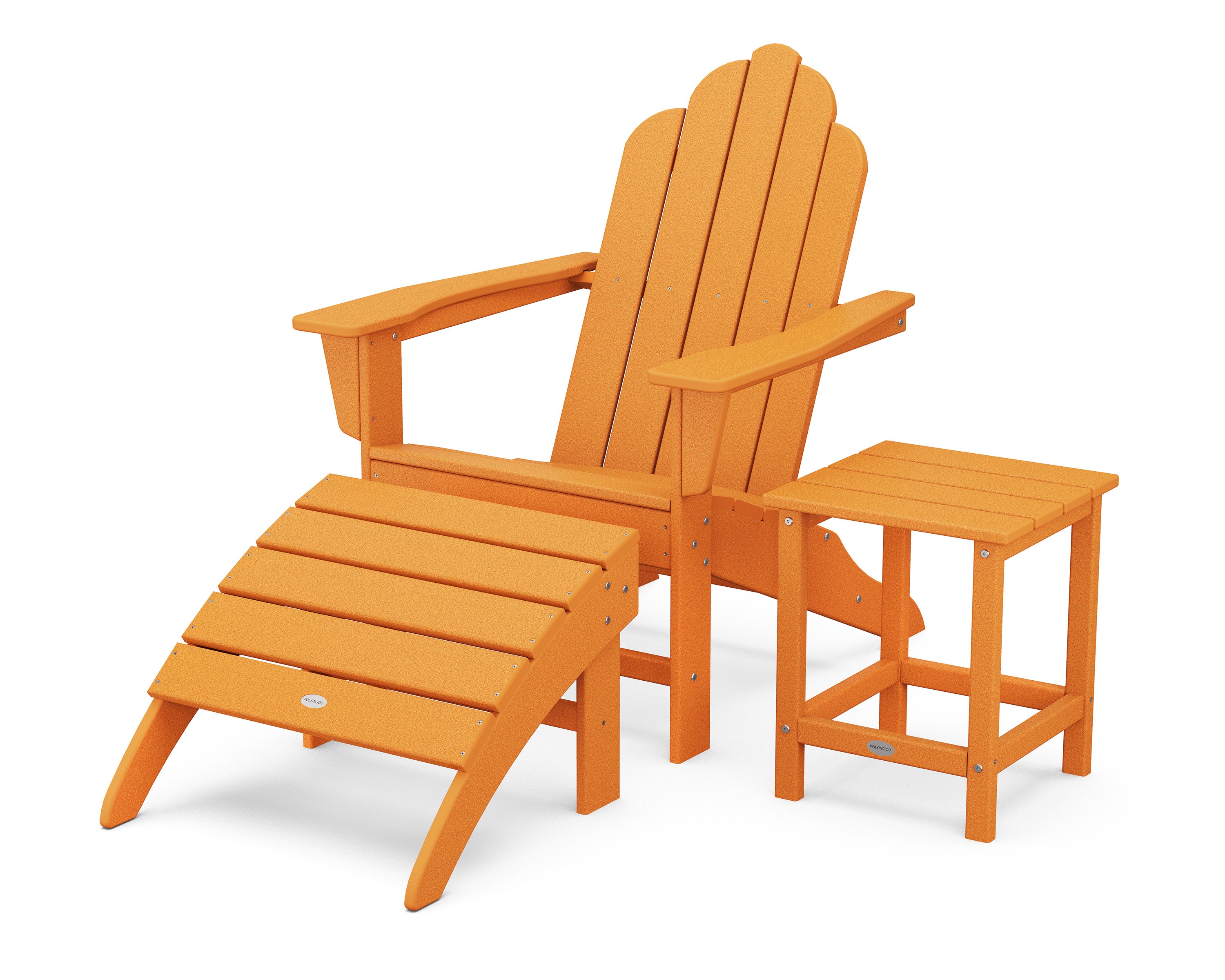 Long Island Adirondack 3-Piece Set in Tangerine