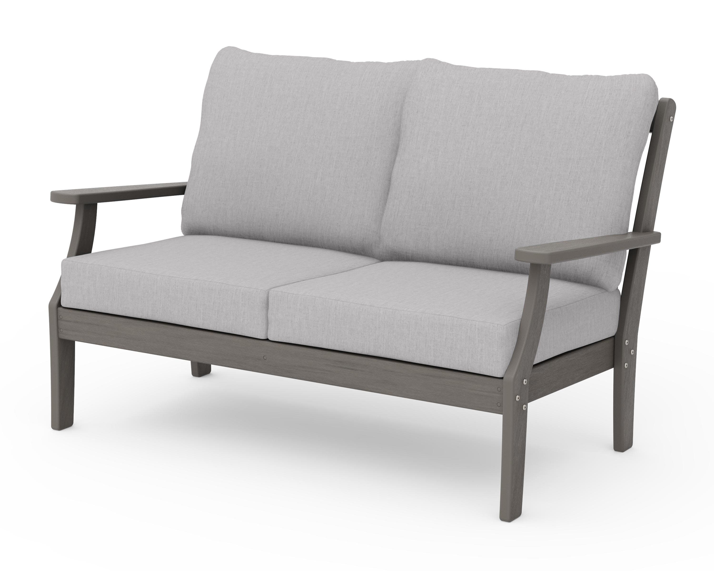 Braxton Deep Seating Loveseat in Driftwood / Granite