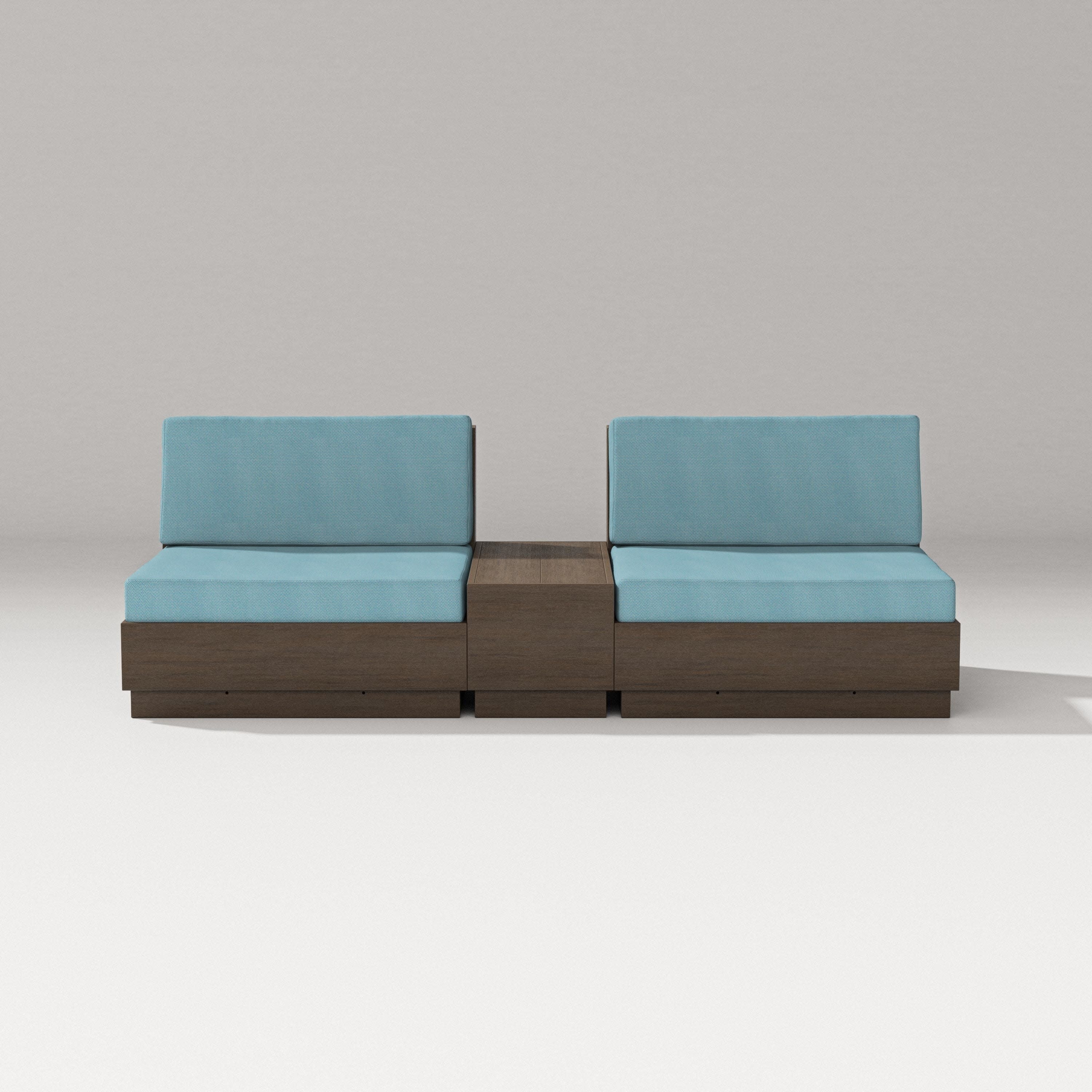 Elevate Lounge Chair Set in Kona / Lattice Sky Blue