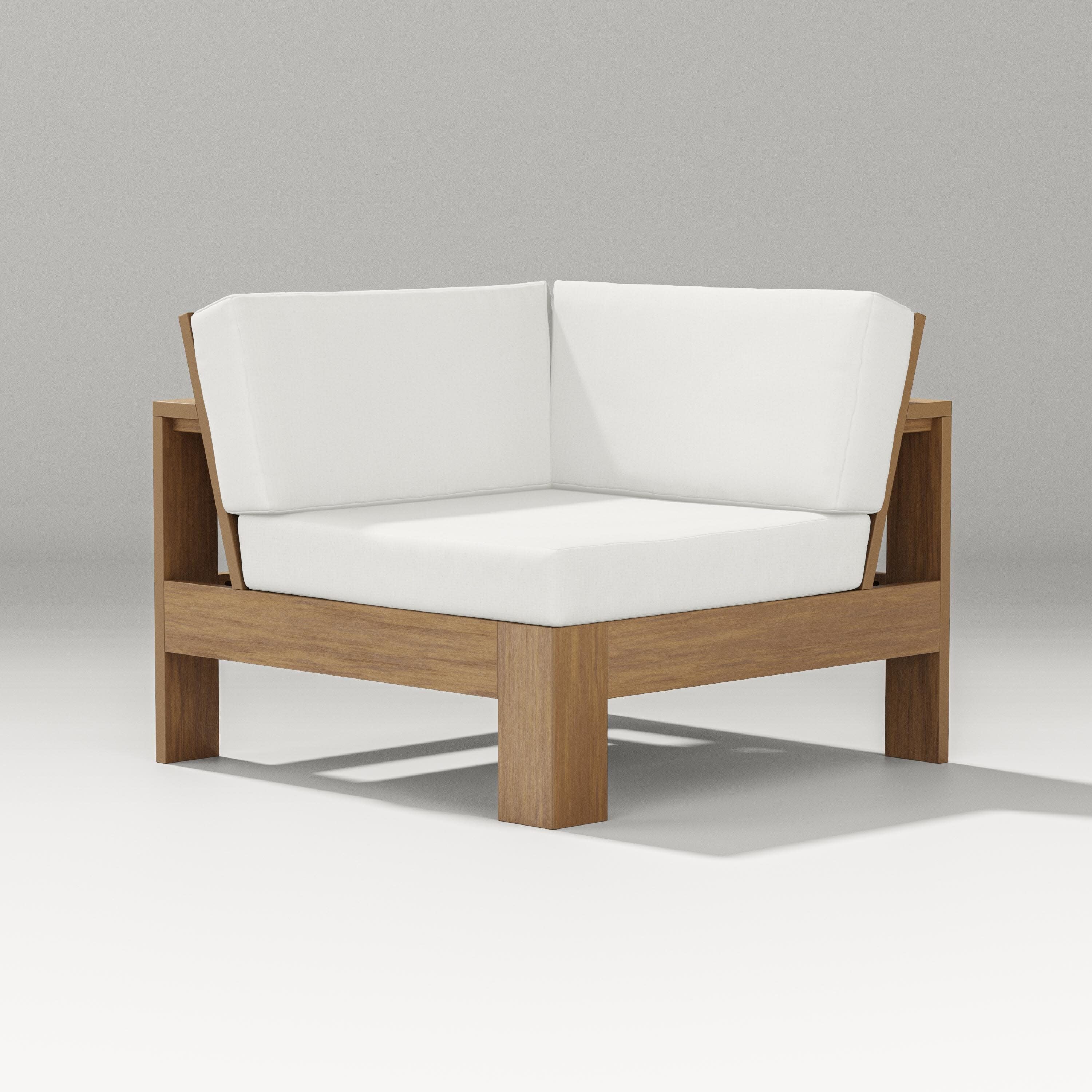 Latitude Modular Corner Chair in Natural / Natural Linen