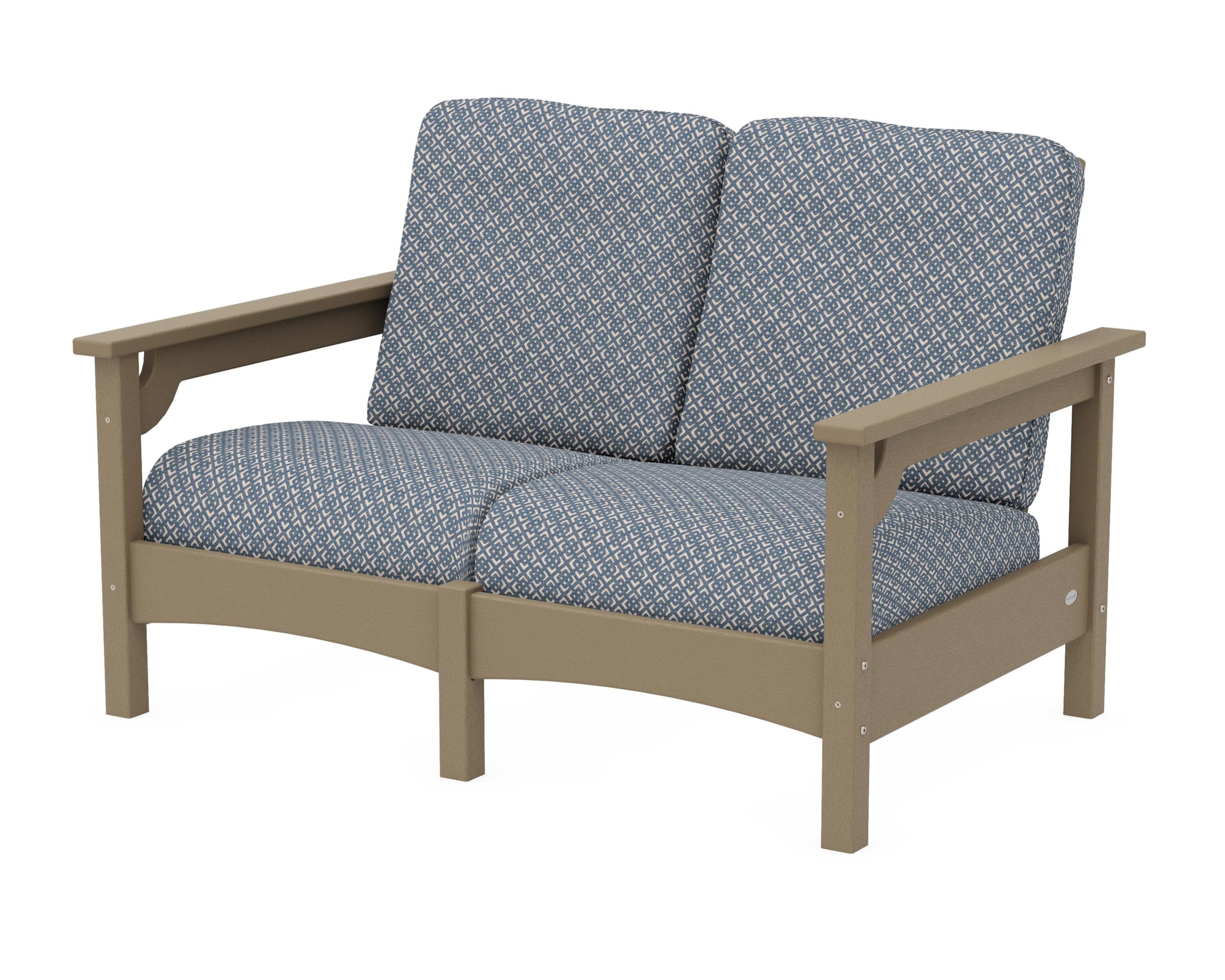 Club Loveseat in Vintage Sahara / Hopscotch