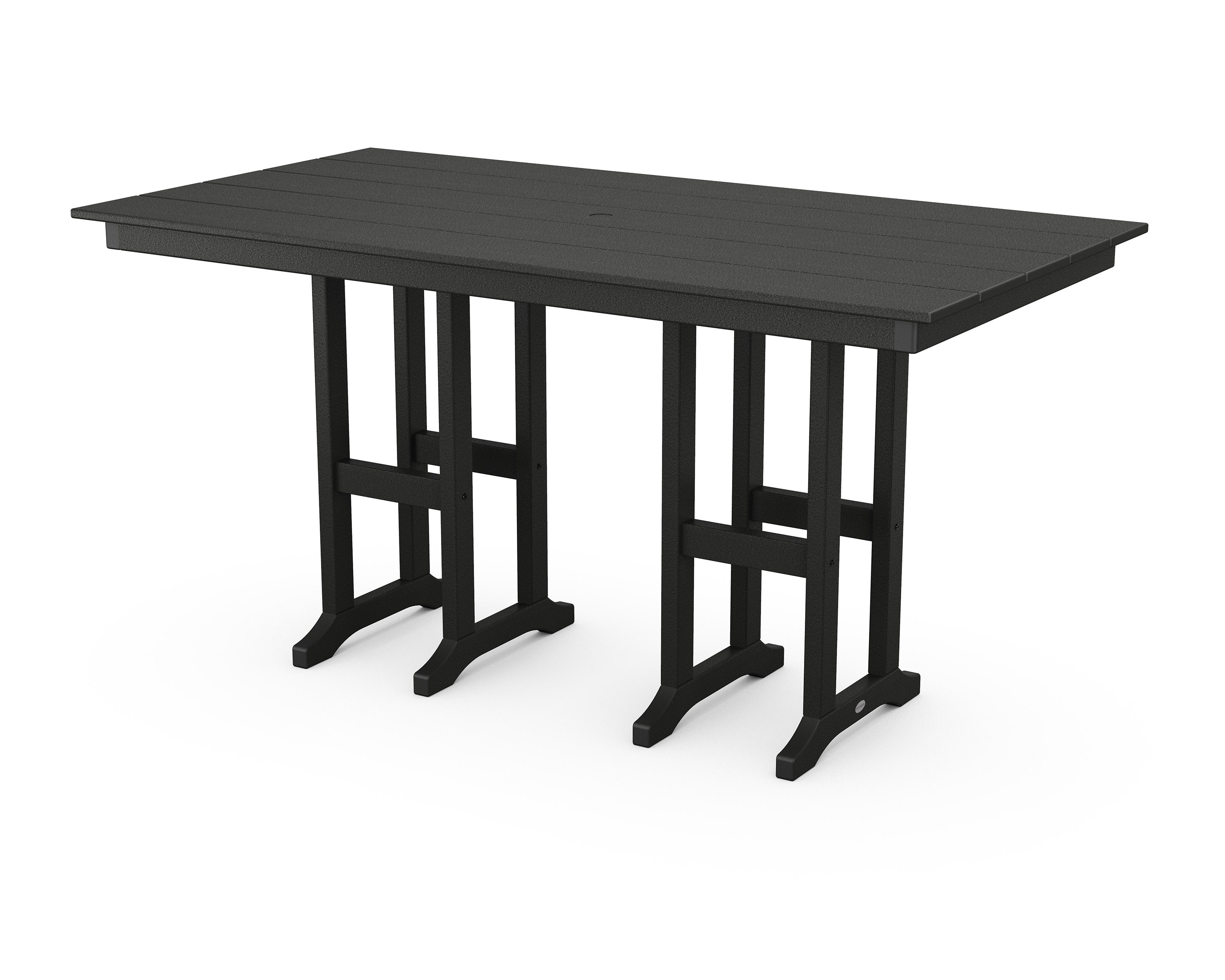 Farmhouse 37" x 72" Counter Table in Black