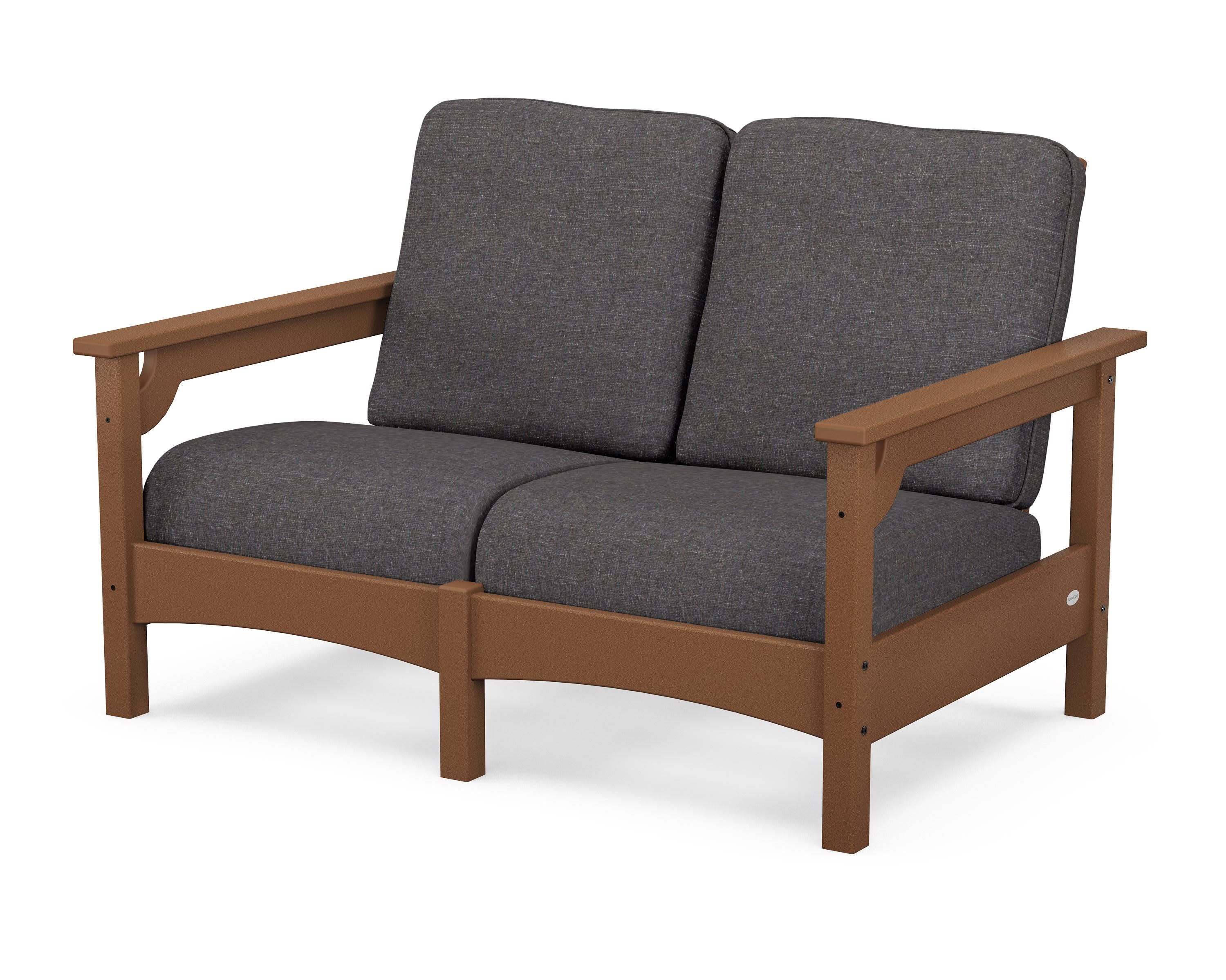 Club Loveseat in Teak / Ash Charcoal