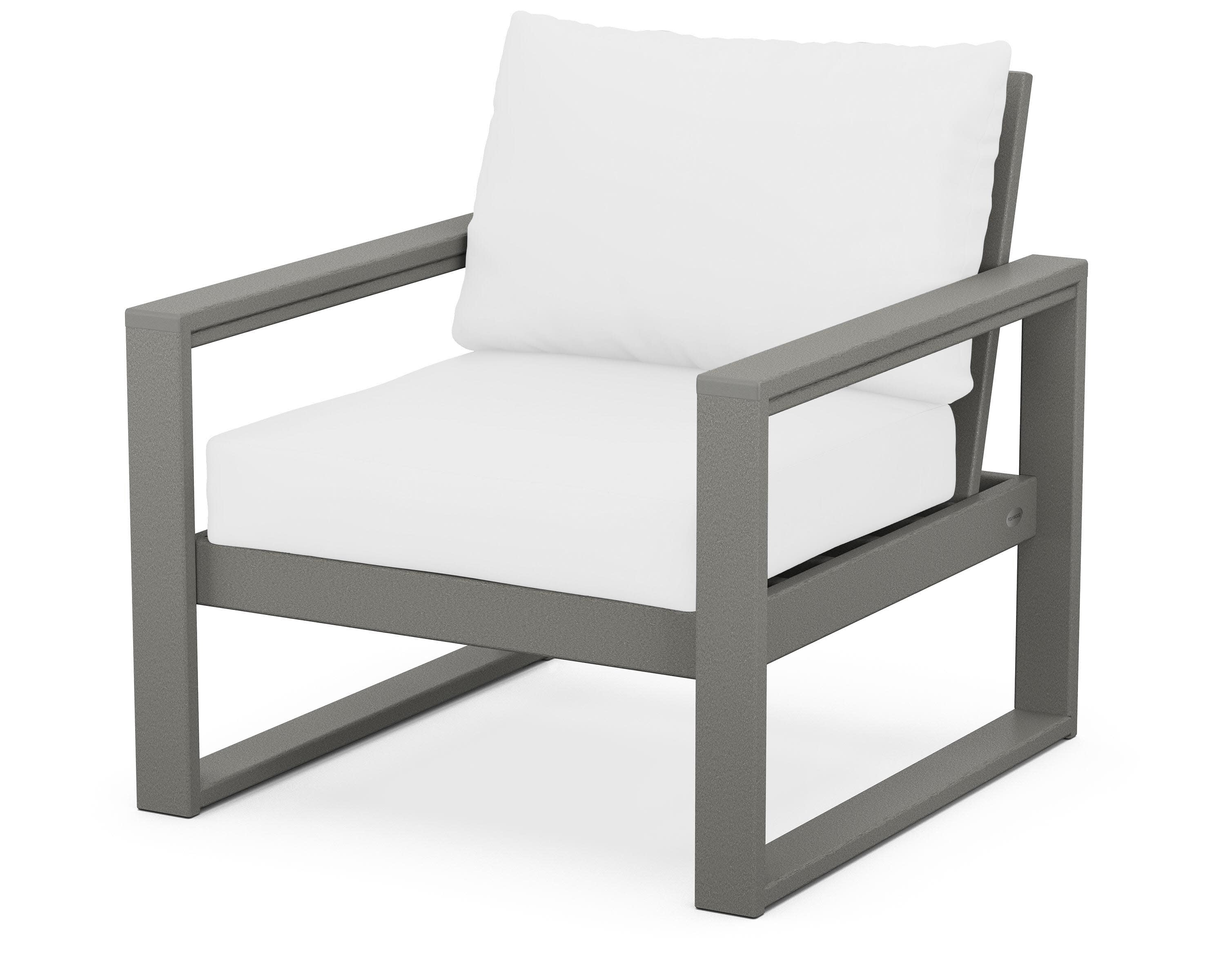 EDGE Club Chair in Slate Grey / Natural