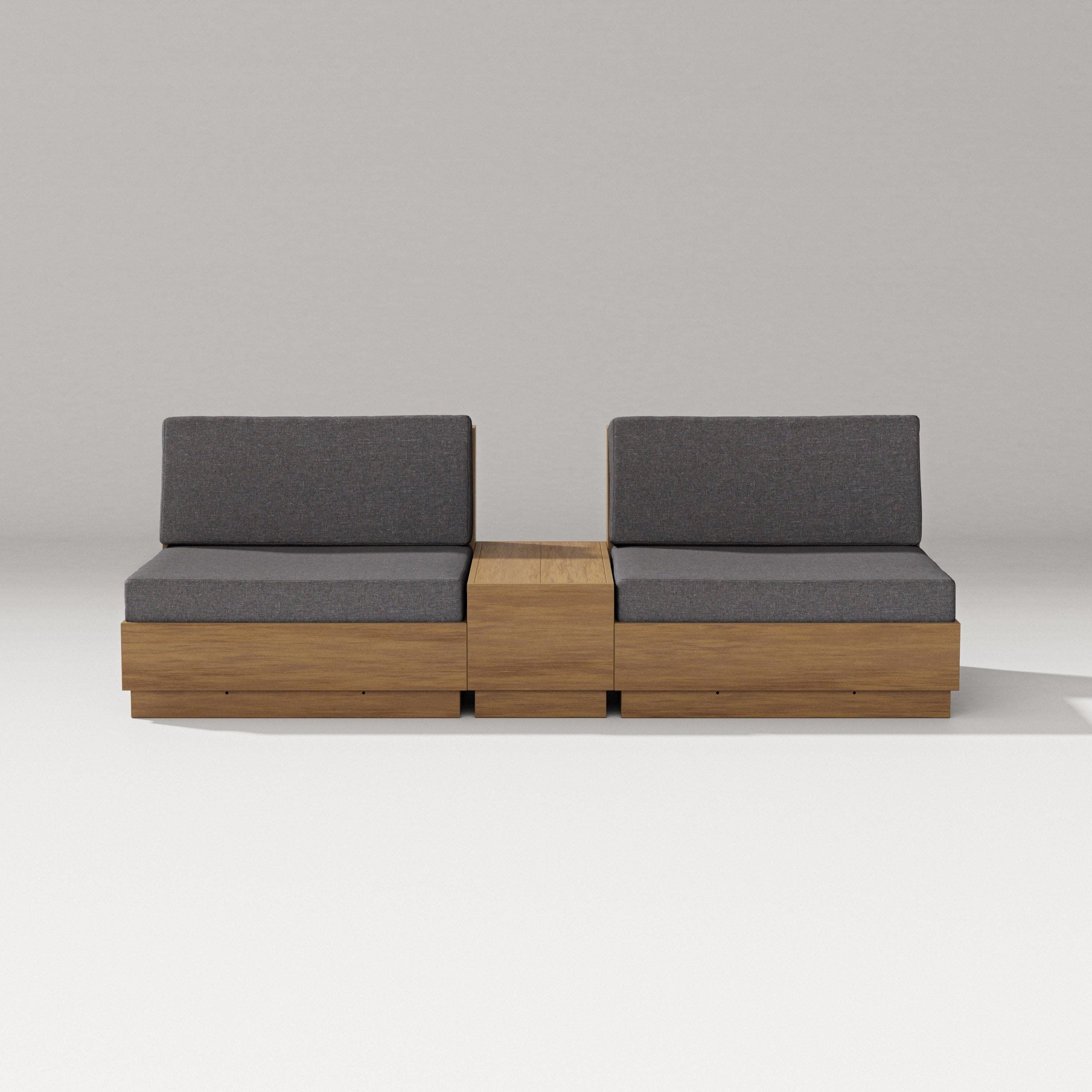 Elevate Lounge Chair Set in Natural / Ash Charcoal